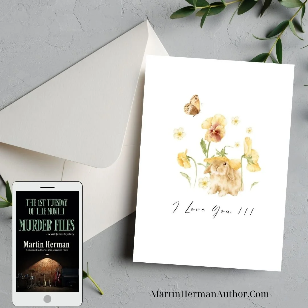 1st Tuesday of the Month Murder Files Audiobook Greeting Card - Love