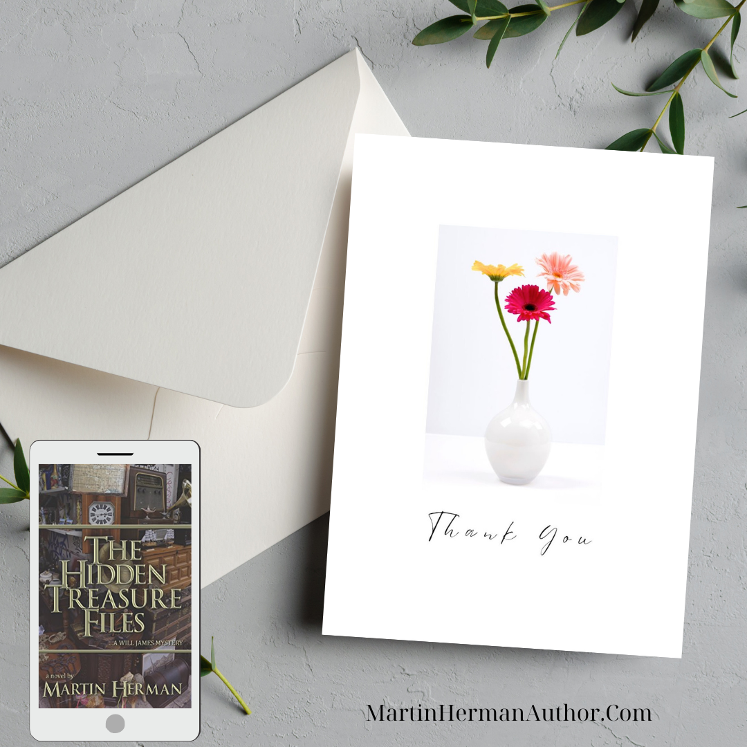 The Hidden Treasure Files Audiobook Greeting Card - Thank You