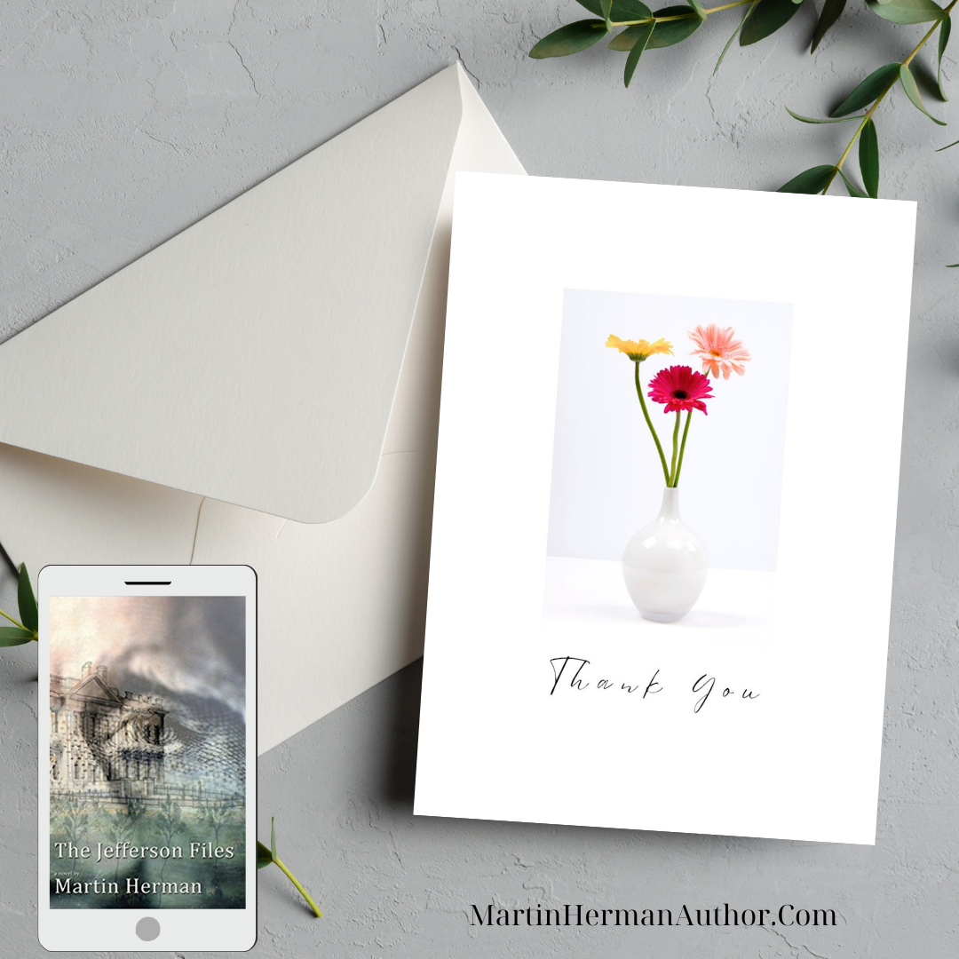 The Jefferson Files Audiobook Greeting Card - Thank You