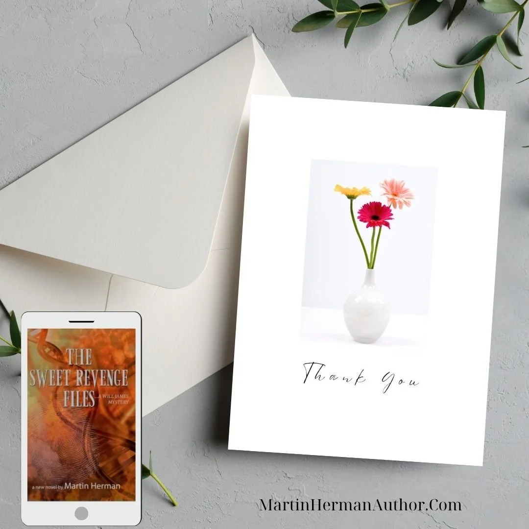 The Sweet Revenge Files Audiobook Greeting Card - Thank You