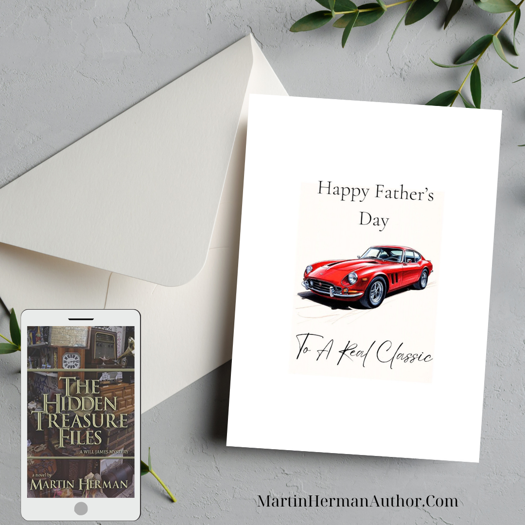 The Hidden Treasure Files Audiobook Greeting Card - Father's Day