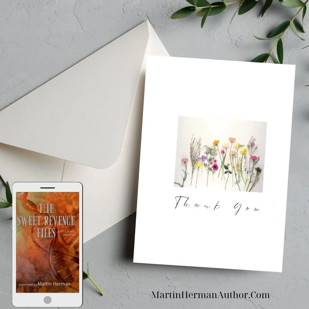 The Sweet Revenge Files Audiobook Greeting Card - Thank You