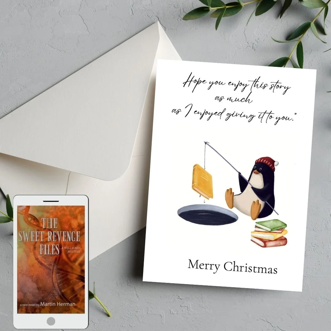 The Sweet Revenge Files Audiobook Greeting Card - Christmas