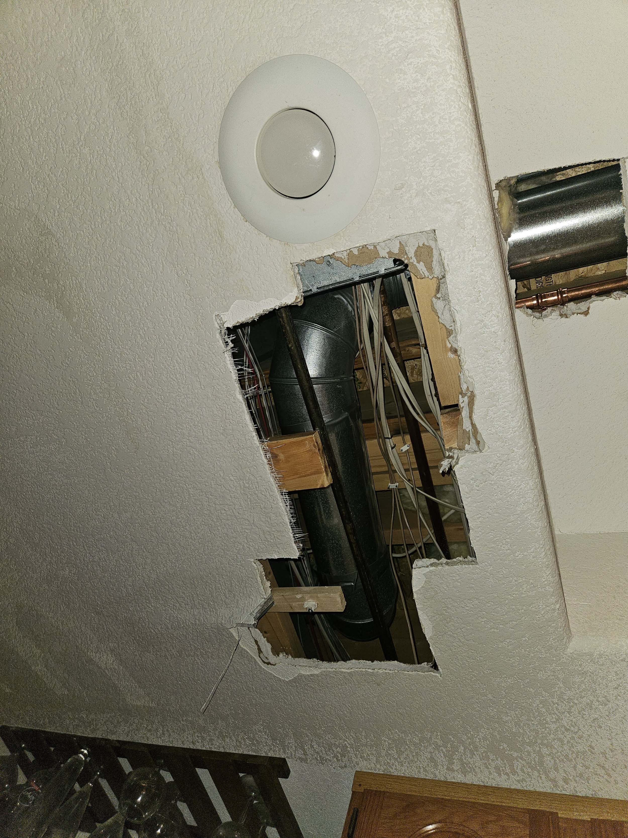 Drywall repair - Before
