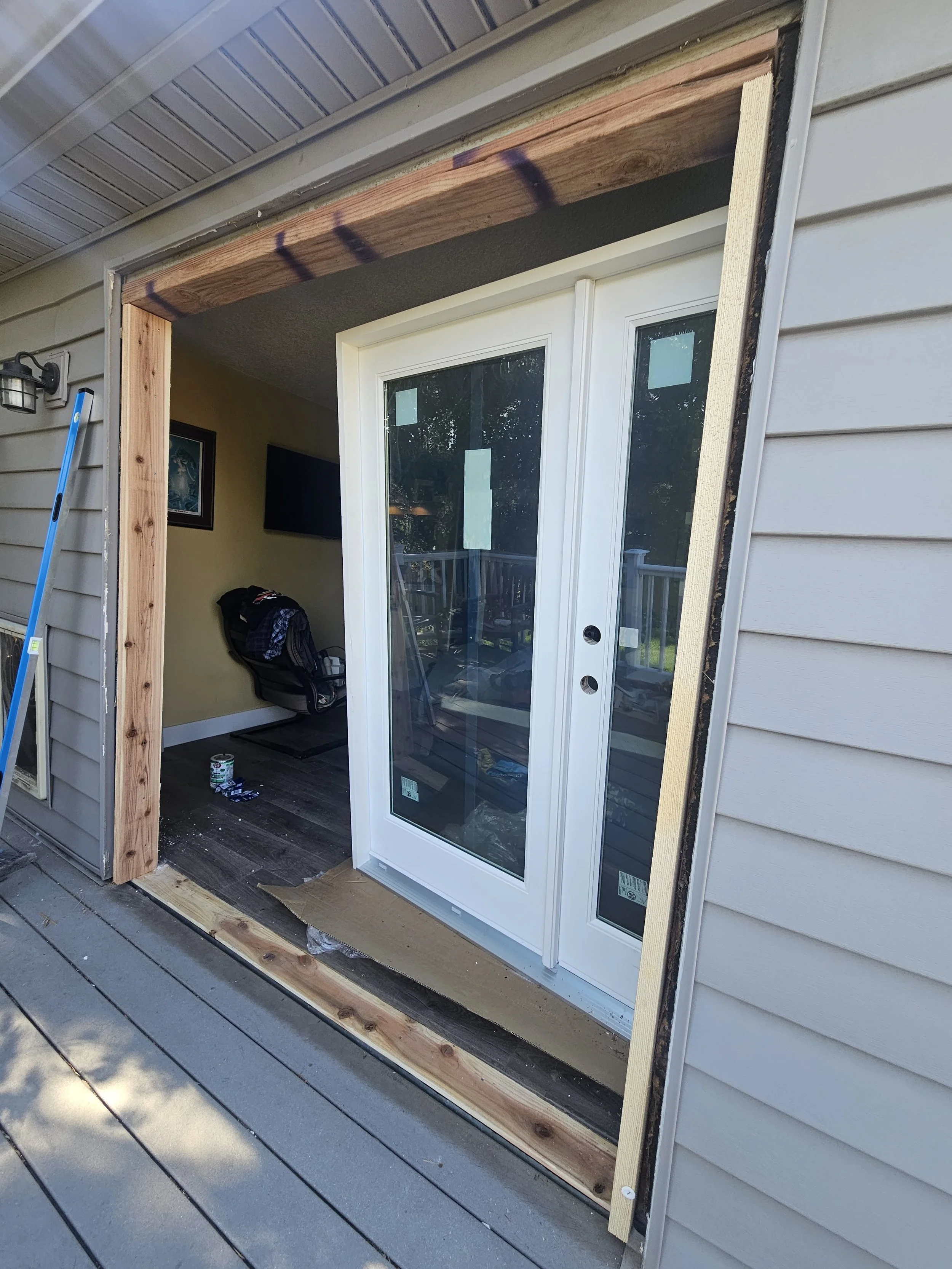 Patio Door Replacement - During