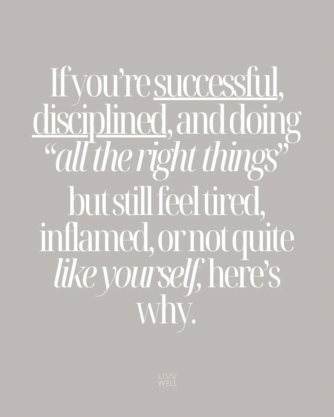 Your age isn&rsquo;t working against you and your body&rsquo;s not broken. 
Aging naturally isn&rsquo;t about chasing trends or quick fixes. 

Your lifestyle needs to support your high-achieving body and hormones.

I&rsquo;ll show you how to give you