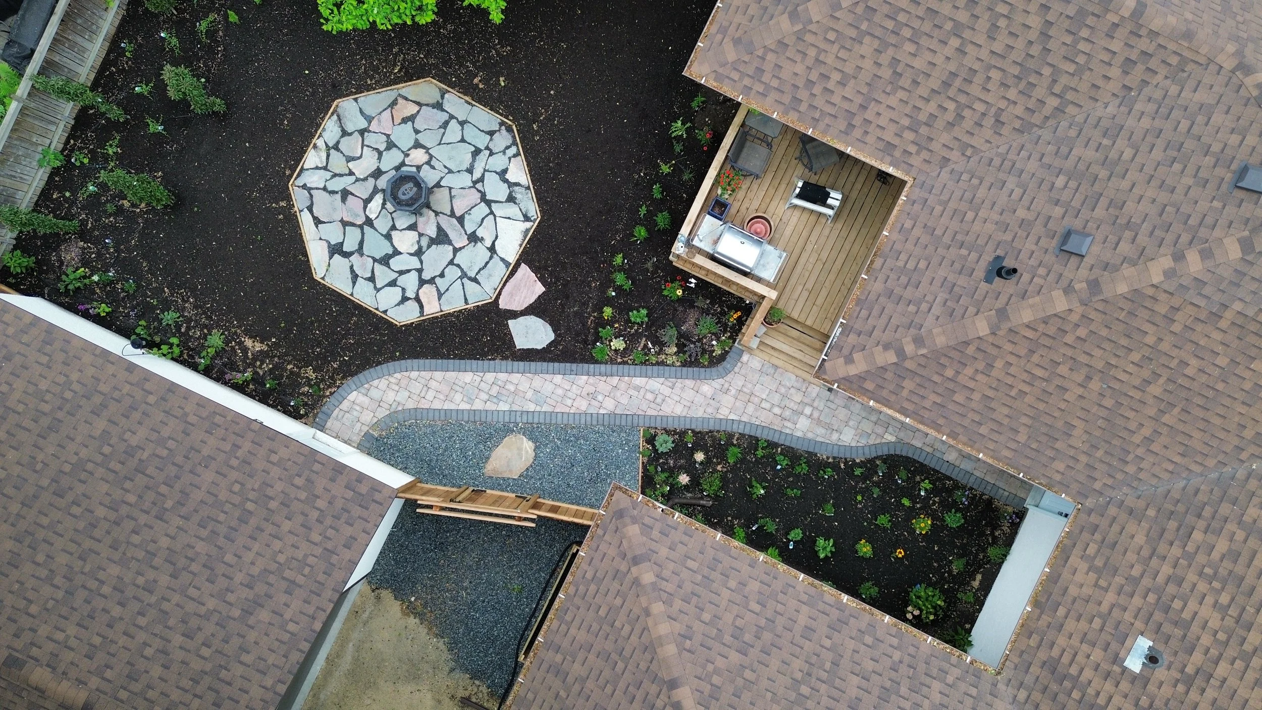 Backyard renovation project, Wolseley