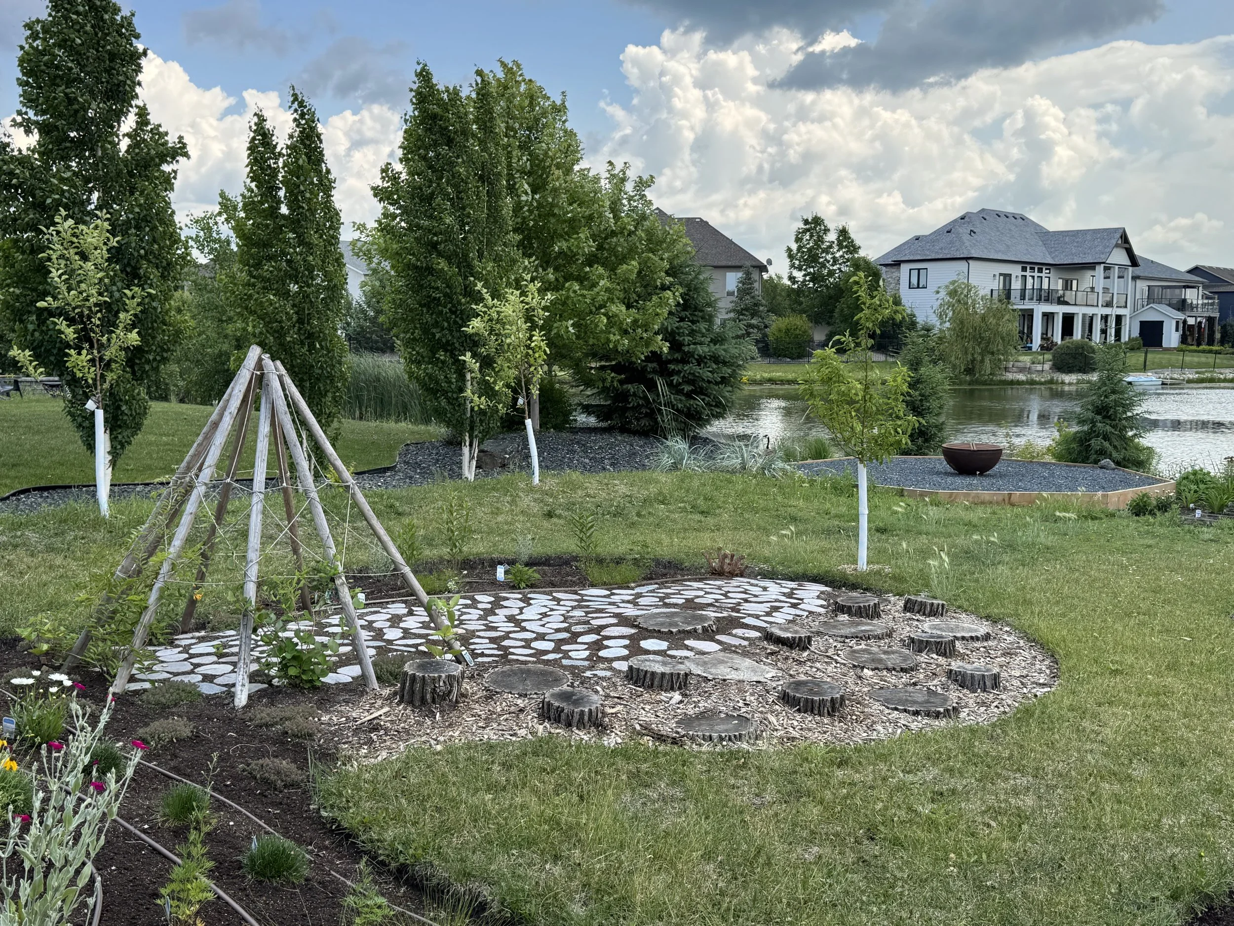 Backyard transformation, Oak Bank