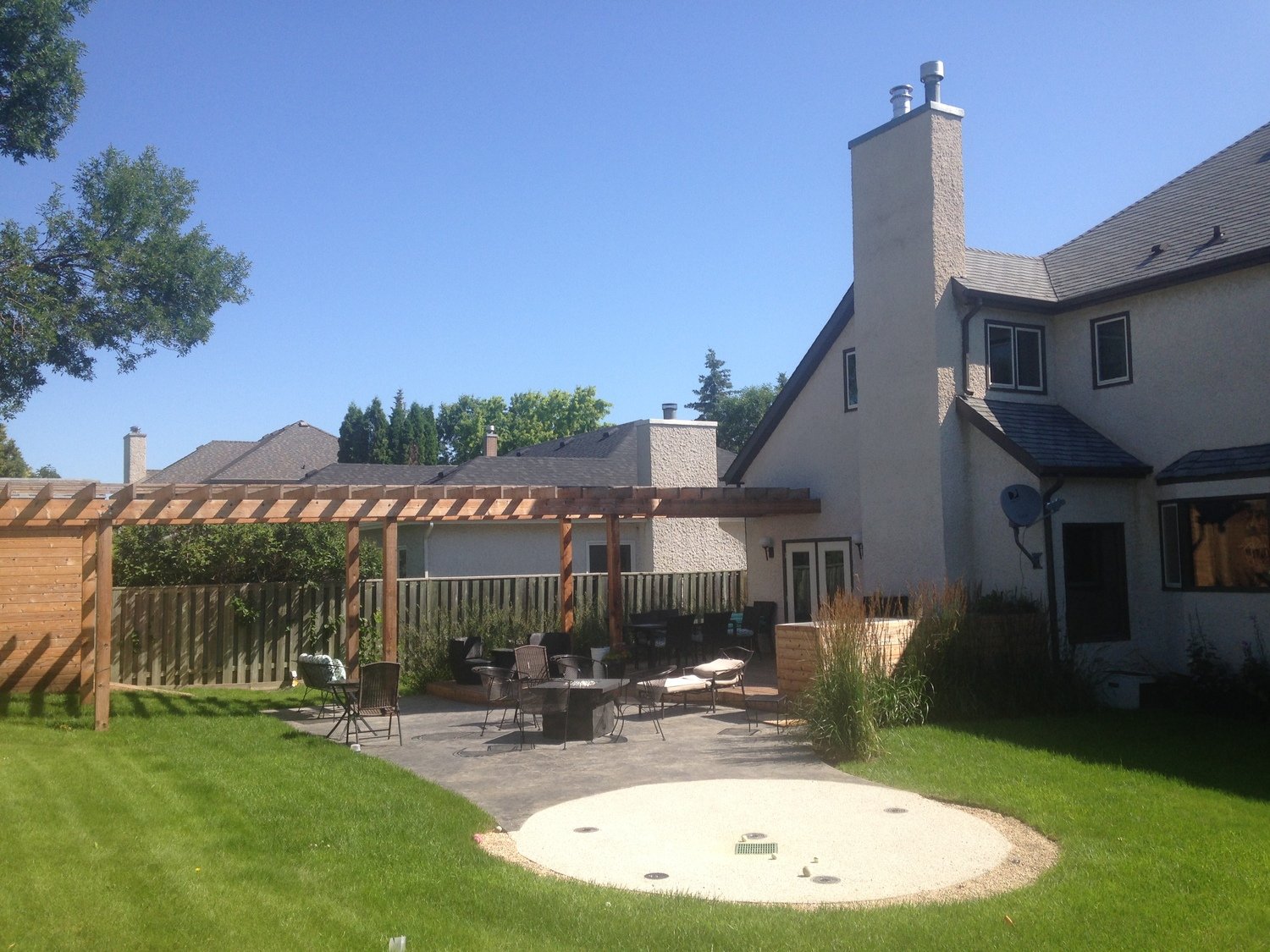 Low Maintenance Design Splash Pad Pergola.jfif