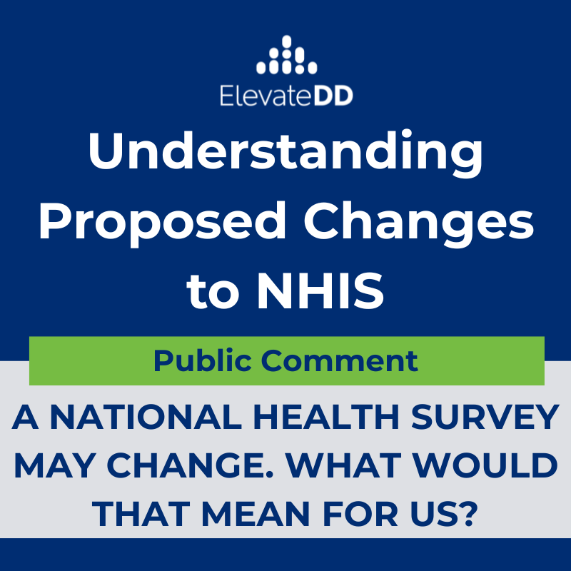 Image is a graphic which reads: Understanding Proposed Changes to NHIS.