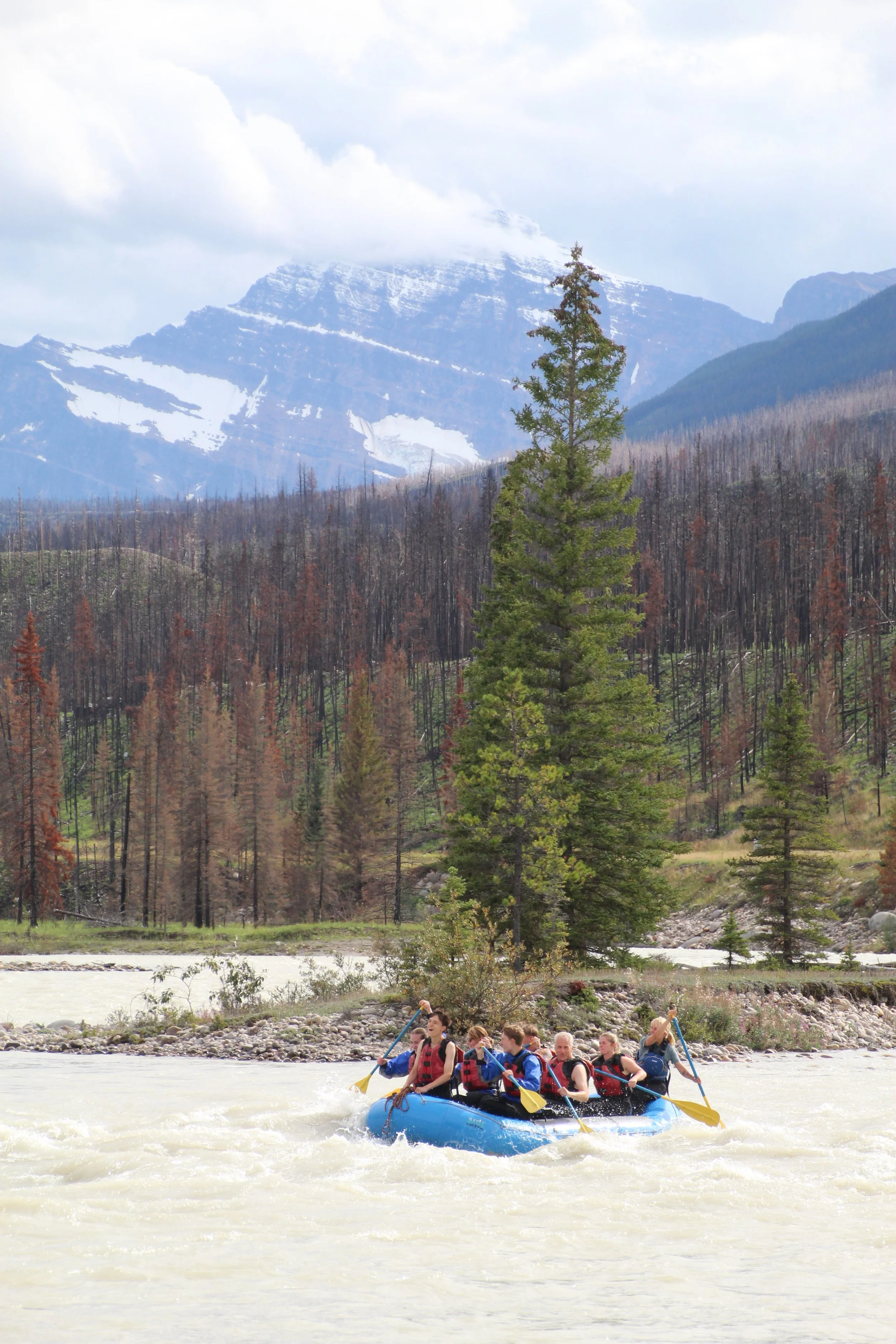 athabasca mile 5 rafting trip