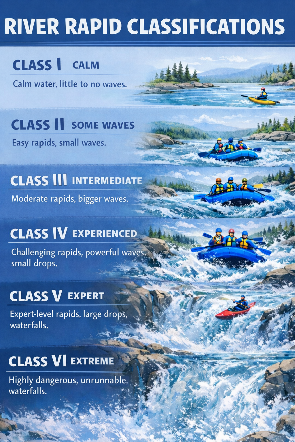 Rivers and rapids used for whitewater rafting in the Canadian Rockies near Jasper National Park