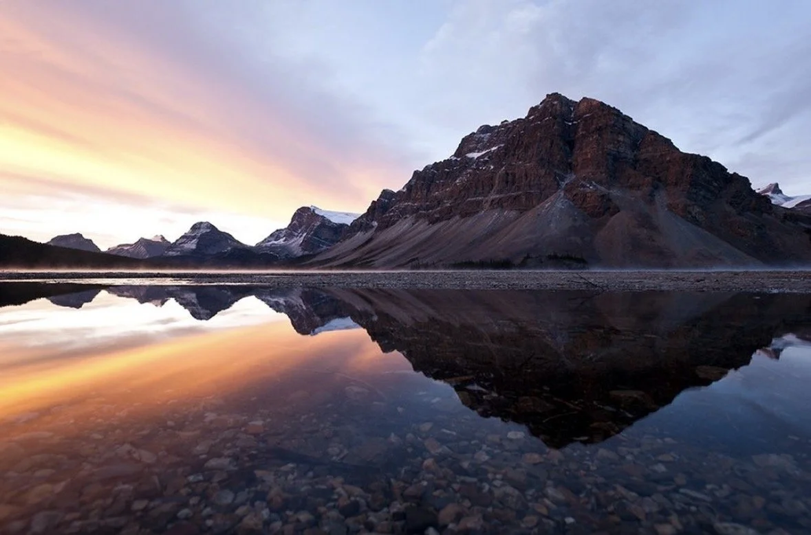 Bow Lake on the highway from banff to jasper and jasper to banff