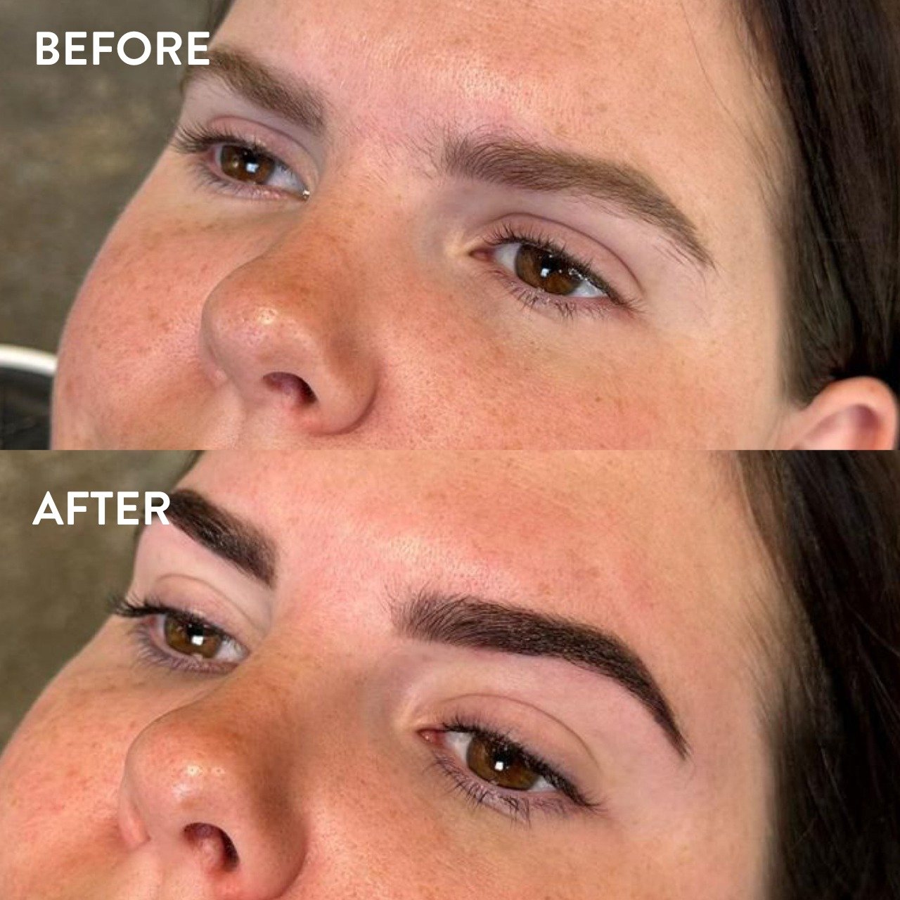 Brow shape, stain and lash colour by Marimar.

Getting a brow shape and stain and lash colour can enhance the appearance of your brows by defining their shape and adding colour. It helps frame your eyes and overall look.