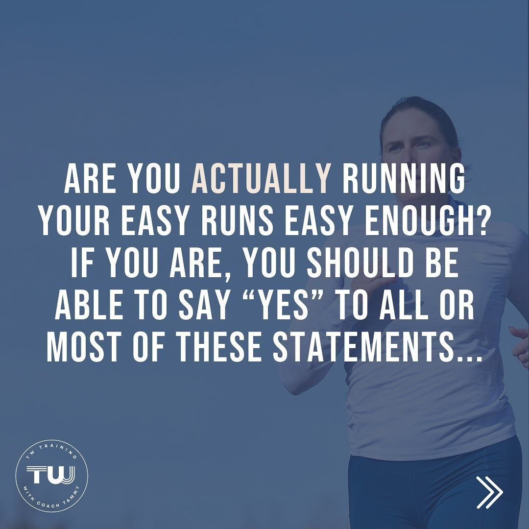 Are you ACTUALLY running your easy runs slow enough? 👀 

For a lot of runners the answer is no. &ldquo;Slow&rdquo; is relative, of course, but a lot of you have a lot of room to slow down your easy runs to see the race times you&rsquo;re looking to 