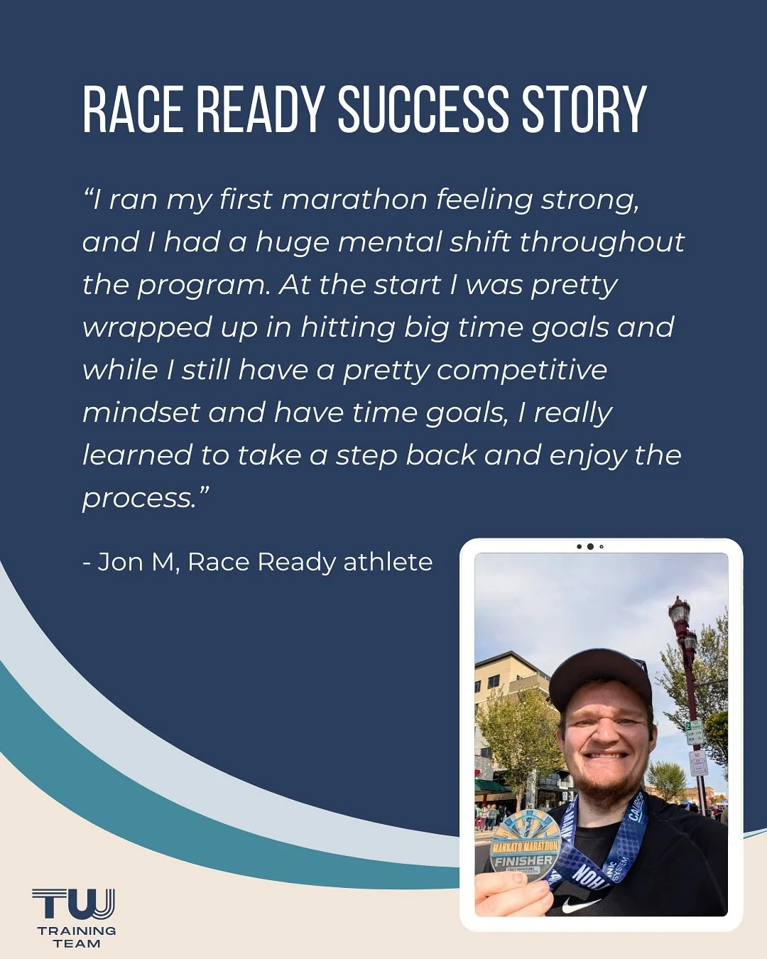 The Race Ready Training Program is not just about achieving big goals like getting a new PR or successfully completing your first marathon.

It&rsquo;s also about the growth you make along the way - physically AND mentally. This is growth that will c
