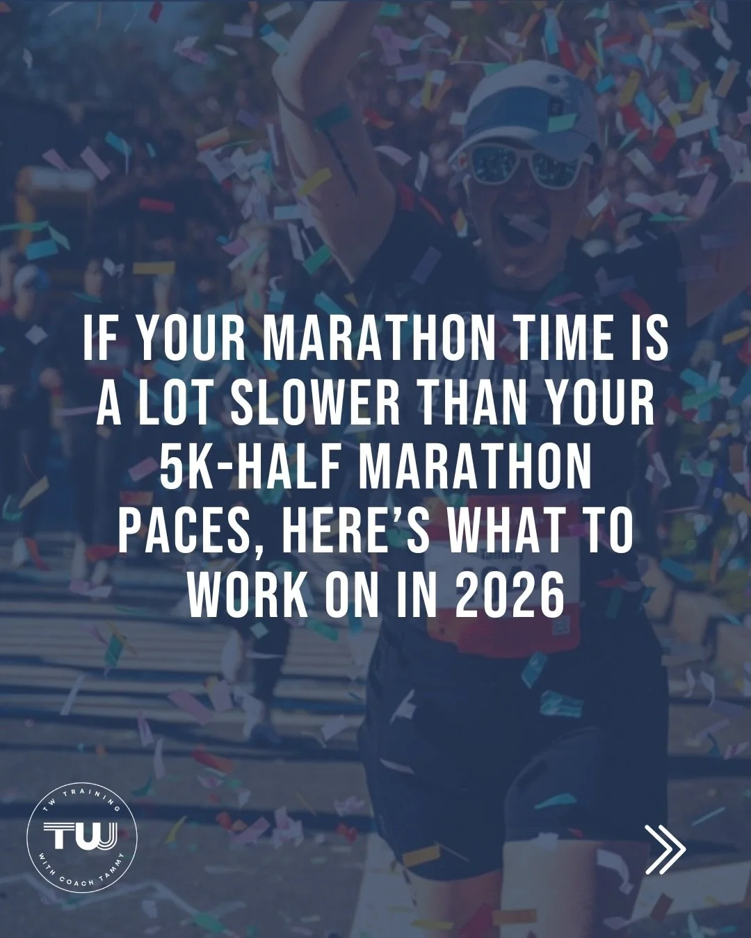 Have you ever noticed that your paces for shorter races are so much faster than your marathon pace? 🤔

There are a variety of reasons why this could be the case, and if you&rsquo;re wanting to close that gap in 2026, swipe through to see some areas 