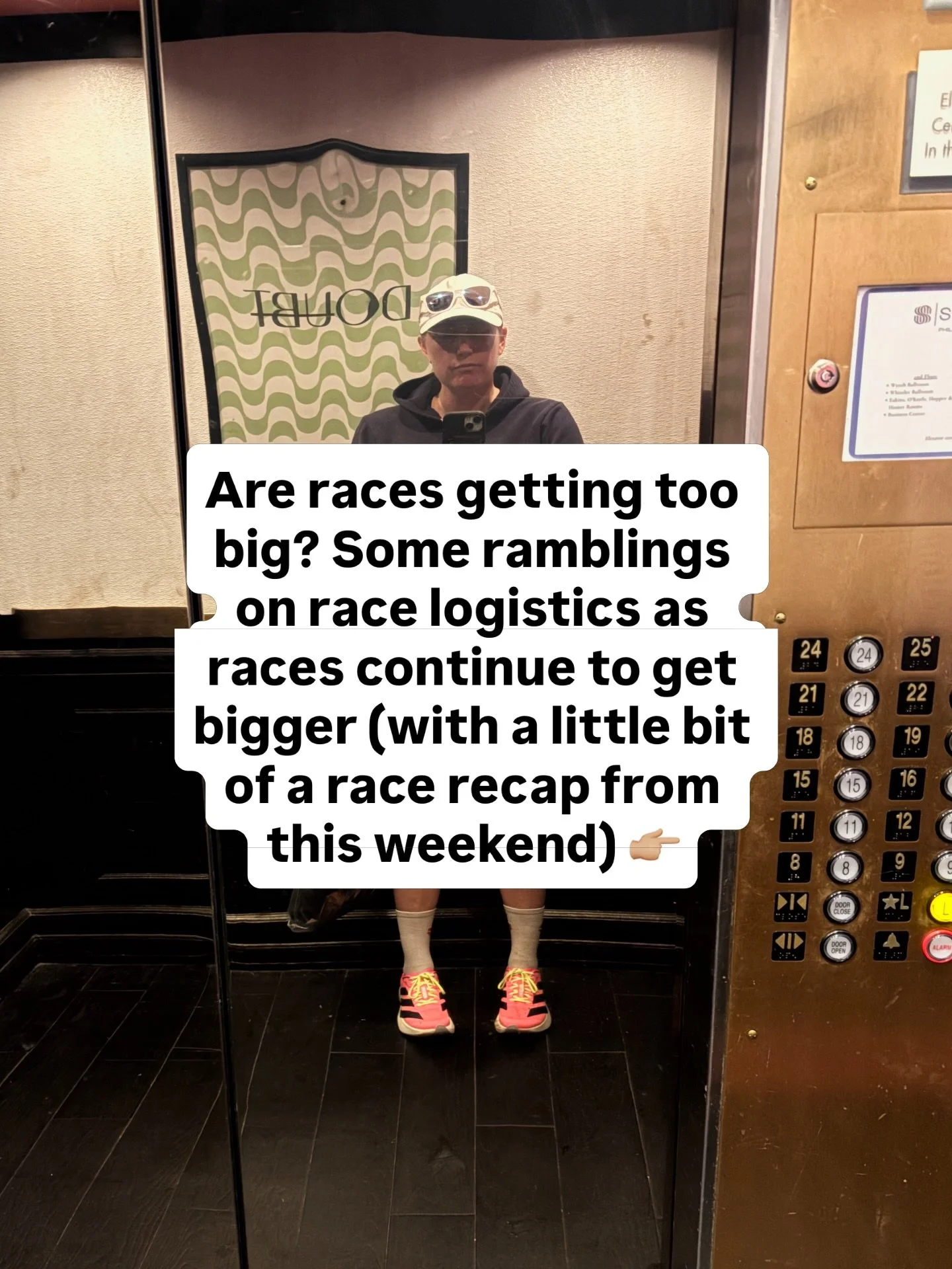Just some thoughts I wanted to get out. Swipe to read 👉🏼

And if a race can&rsquo;t change the logistics, they shouldn&rsquo;t let in more runners.