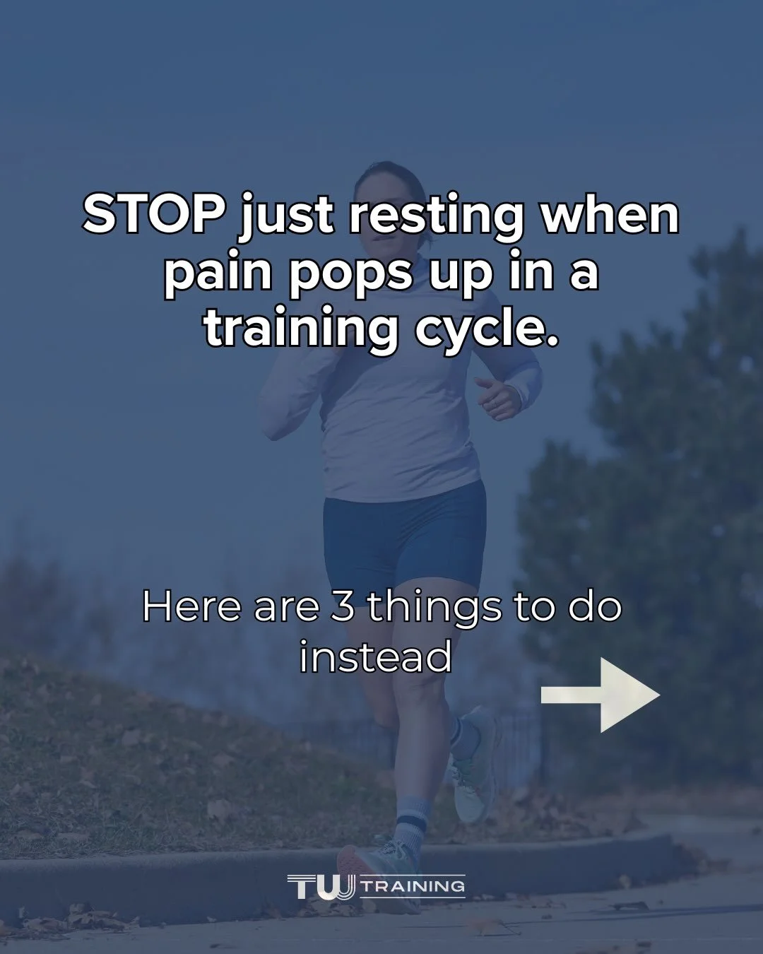 Look, having pain pop up in a marathon training cycle is never fun. But no one said marathon training was going to be easy, and dealing with these types of challenges happens. How you RESPOND to the challenges is what matters more, though.

While som