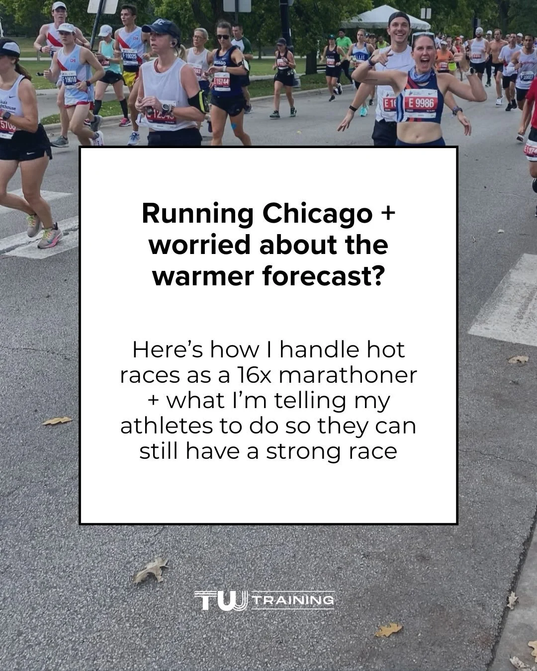 While the forecast could still change - and likely will at least a dozen times before Sunday - it is looking like it&rsquo;s going to be a warmer day on Sunday for the Chicago Marathon.

Chicago 2021 was the warmest marathon I&rsquo;ve ever run and t