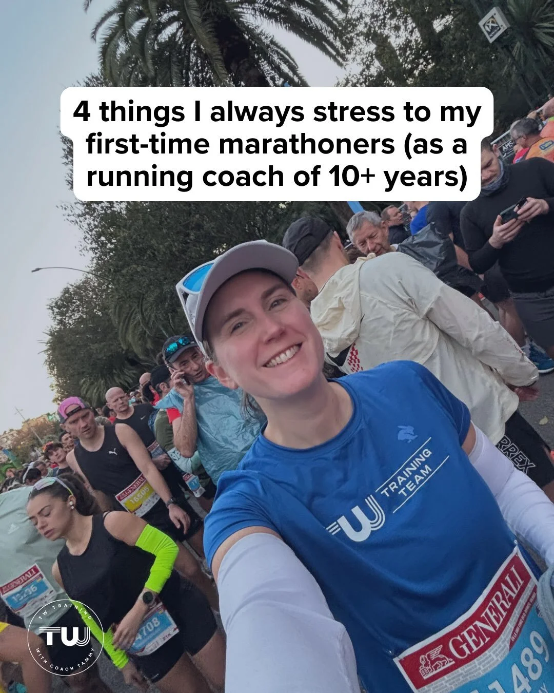 Remember that training for months and crossing the finish line of your first marathon is an accomplishment no matter what happens.

Don&rsquo;t be so wrapped up in your watch and running a &ldquo;good&rdquo; time that you forget why you signed up in 