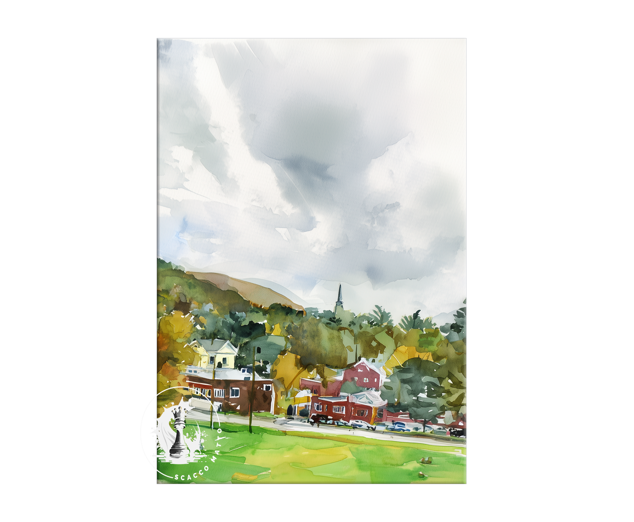 woodstock-village-vermont-watercolor-triptych-wall-art-middle-panel.webp