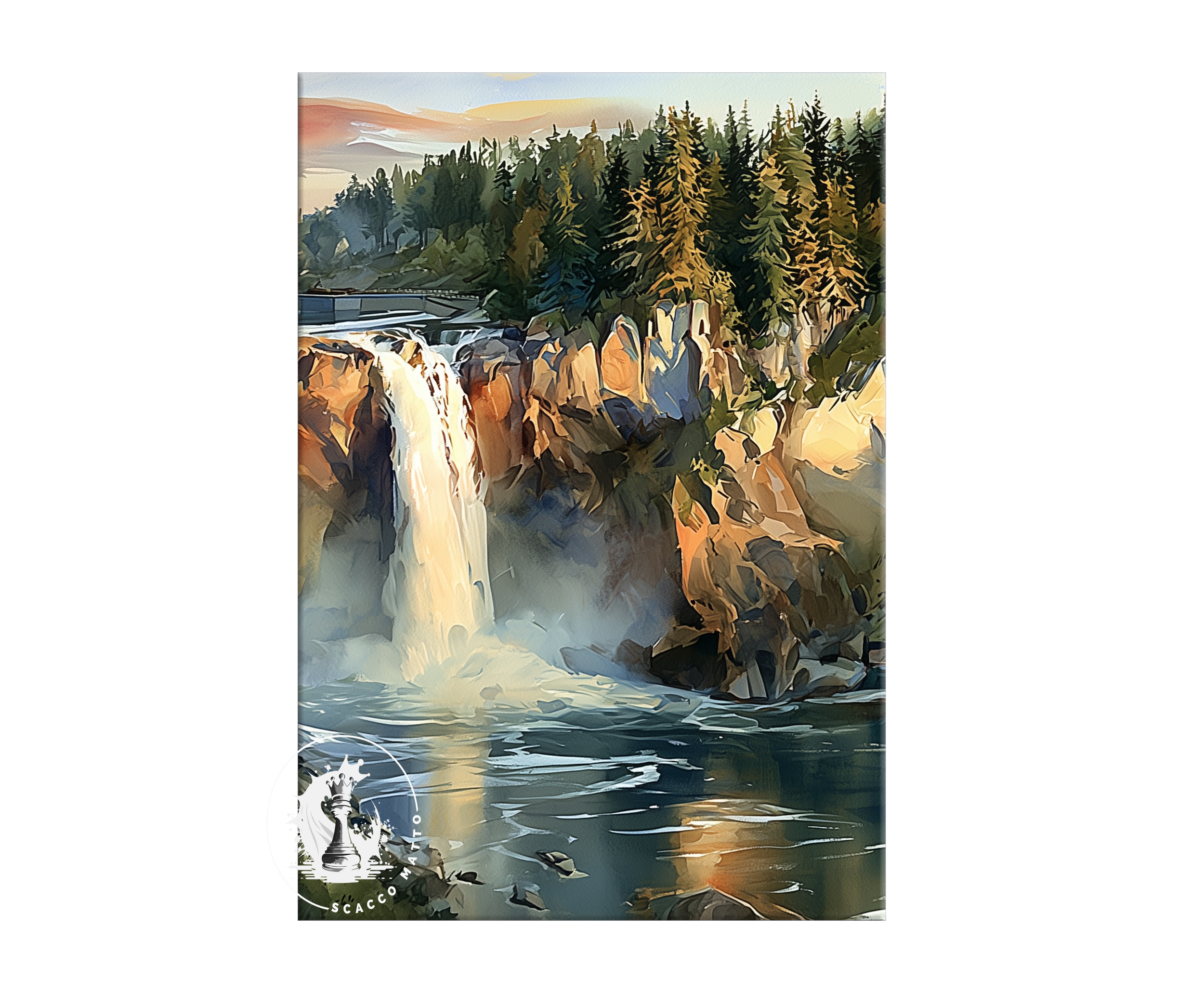 snoqualmie-falls-sunrise-watercolor-triptych-wall-art-set-of-3-washington-waterfall-prints-middle-panel.webp