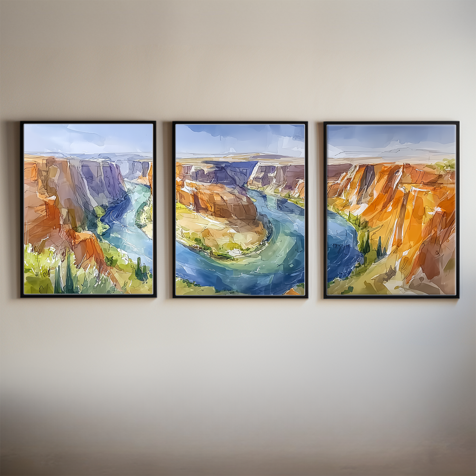 lake-powell-and-glen-canyon-utah-watercolor-triptych-wall-art-main-thumbnail.webp