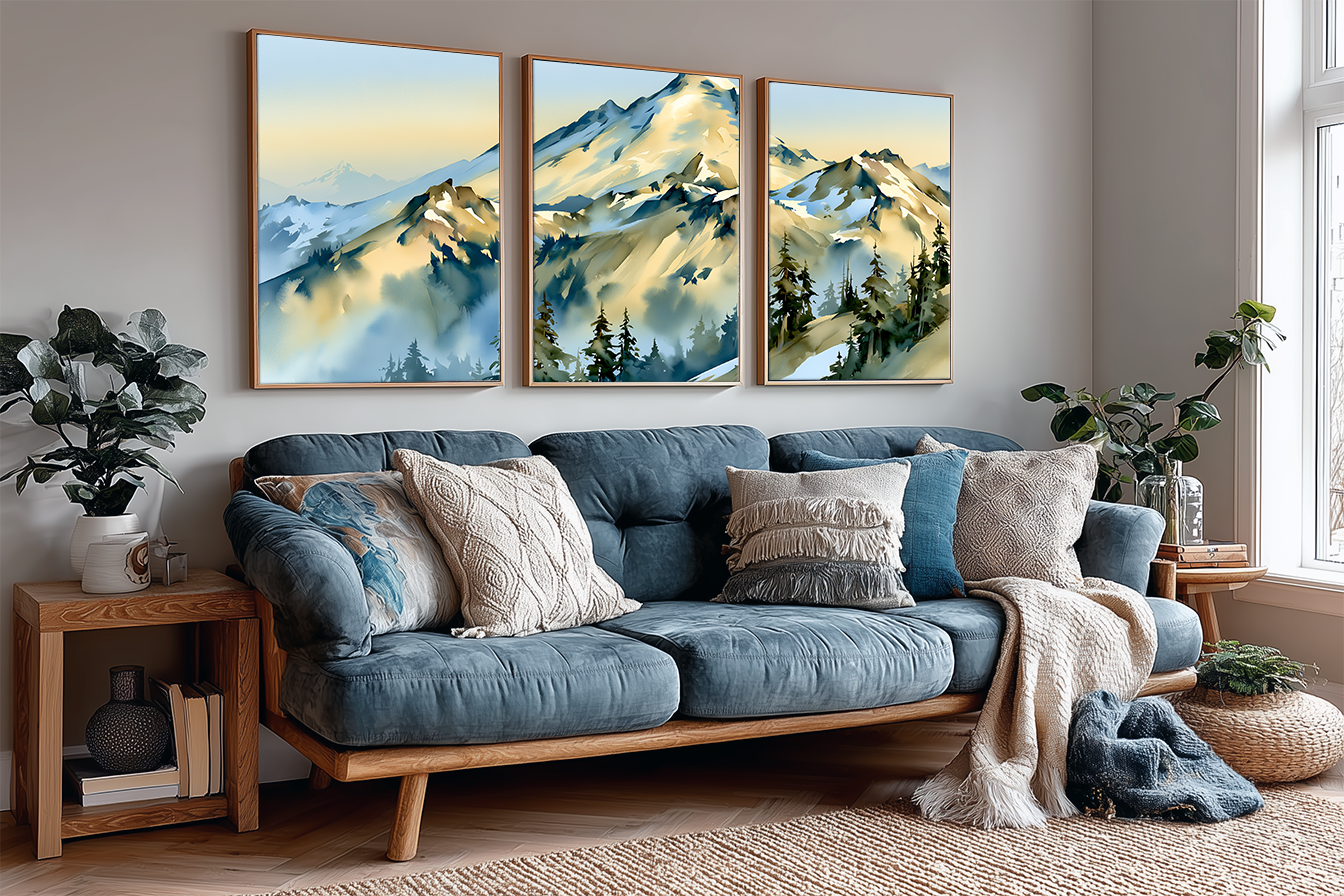 mount-baker-artist-point-washington-watercolor-triptych-wall-art-set-of-3-north-cascades-prints-angle-living-room.webp