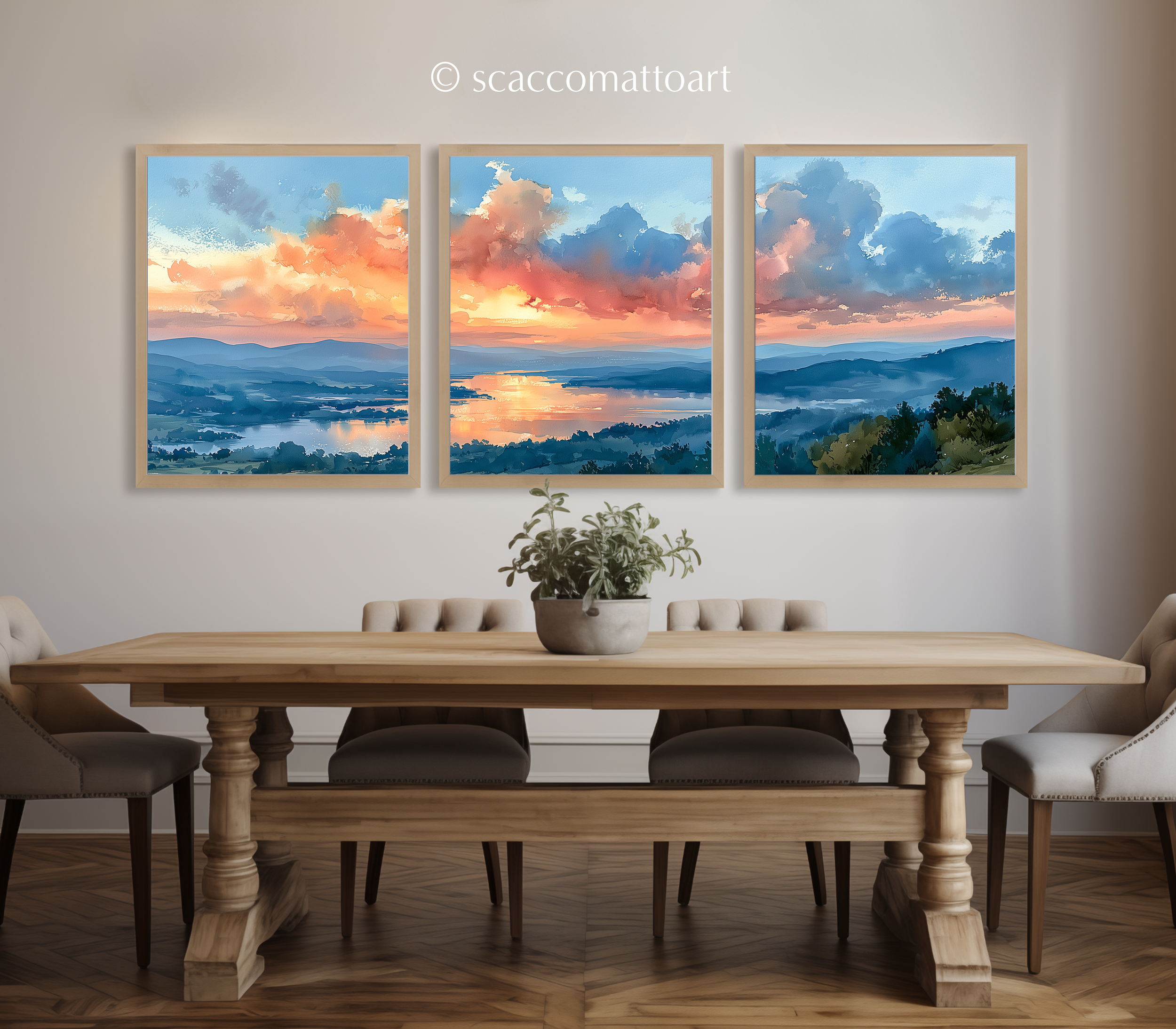 adirondack-mountains-new-york-watercolor-triptych-wall-art-set-of-3-mountain-prints-dining-room.webp