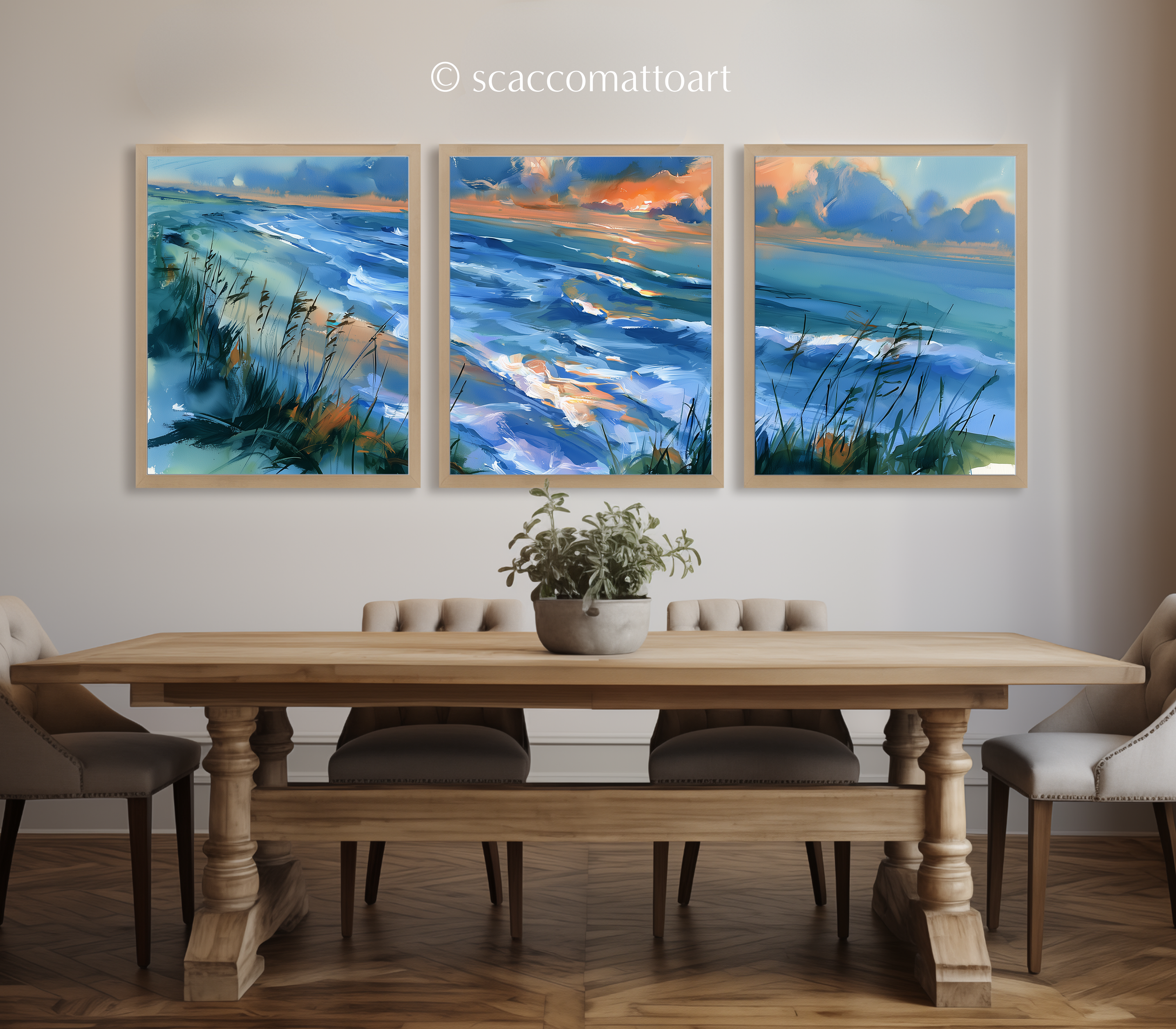 hilton-head-island-beach-watercolor-triptych-wall-art-dining-room.webp