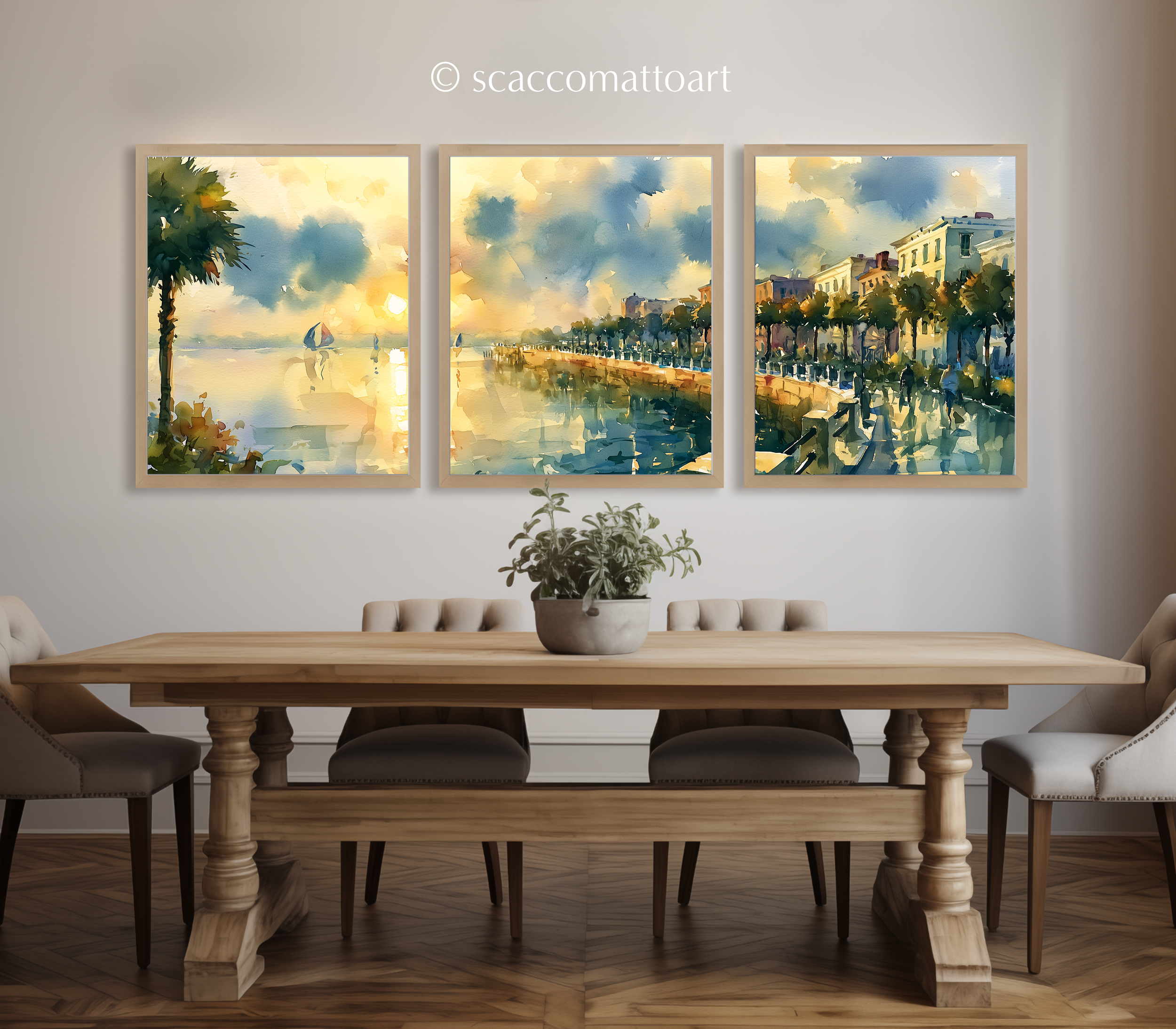 charleston-south-carolina-waterfront-watercolor-triptych-wall-art-dining-room.webp