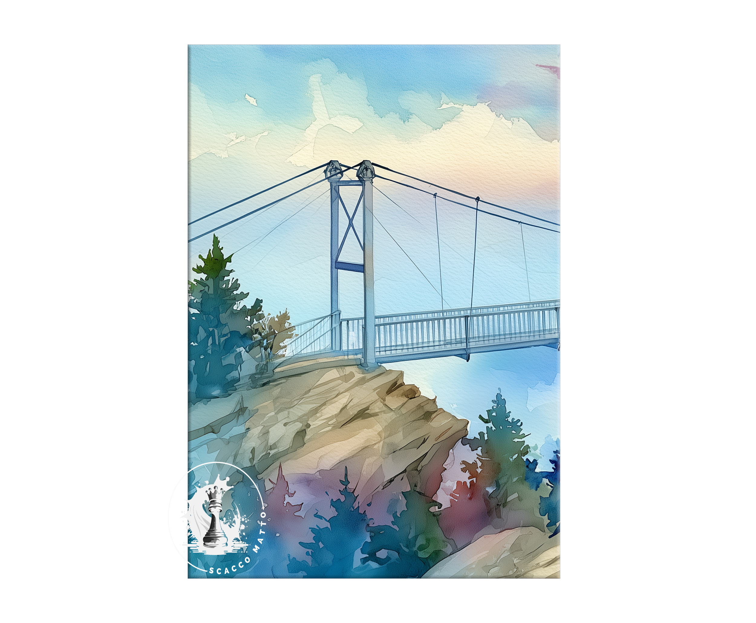 grandfather-mountain-mile-high-swinging-bridge-north-carolina-watercolor-triptych-wall-art-left-panel.webp