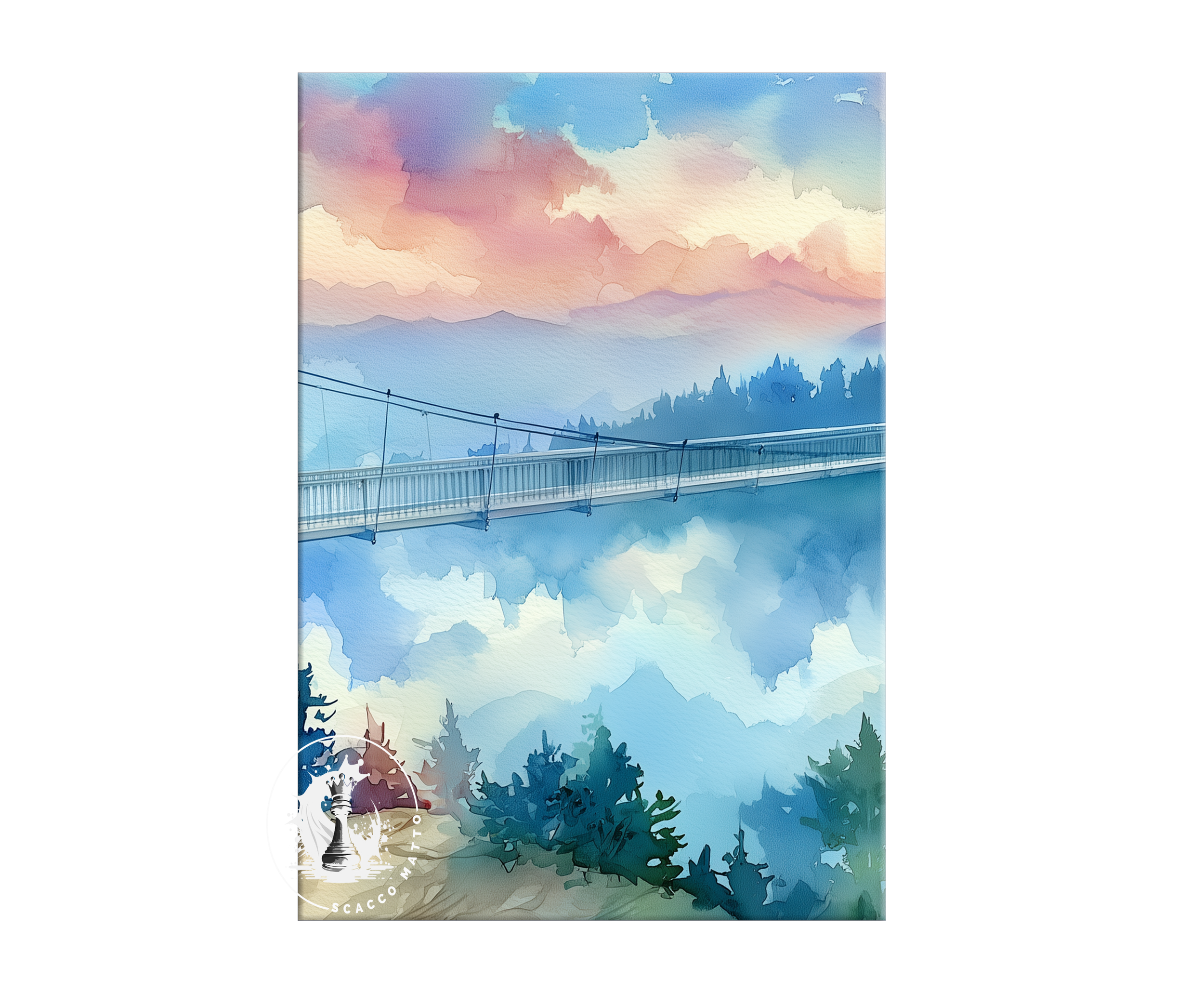 grandfather-mountain-mile-high-swinging-bridge-north-carolina-watercolor-triptych-wall-art-middle-panel.webp