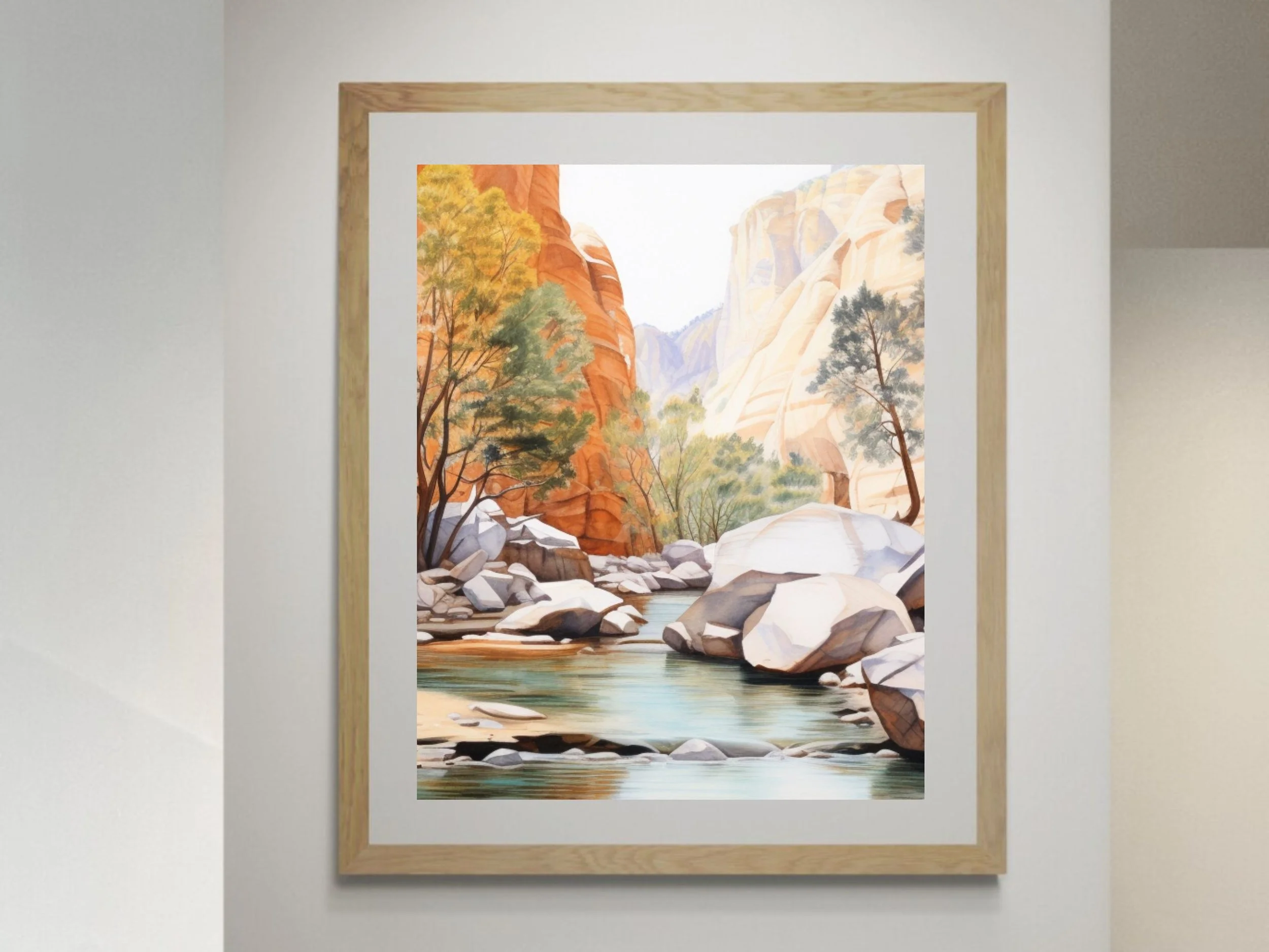 Triptych Artwork - Single Panel Print - For Any Shop Triptych Print