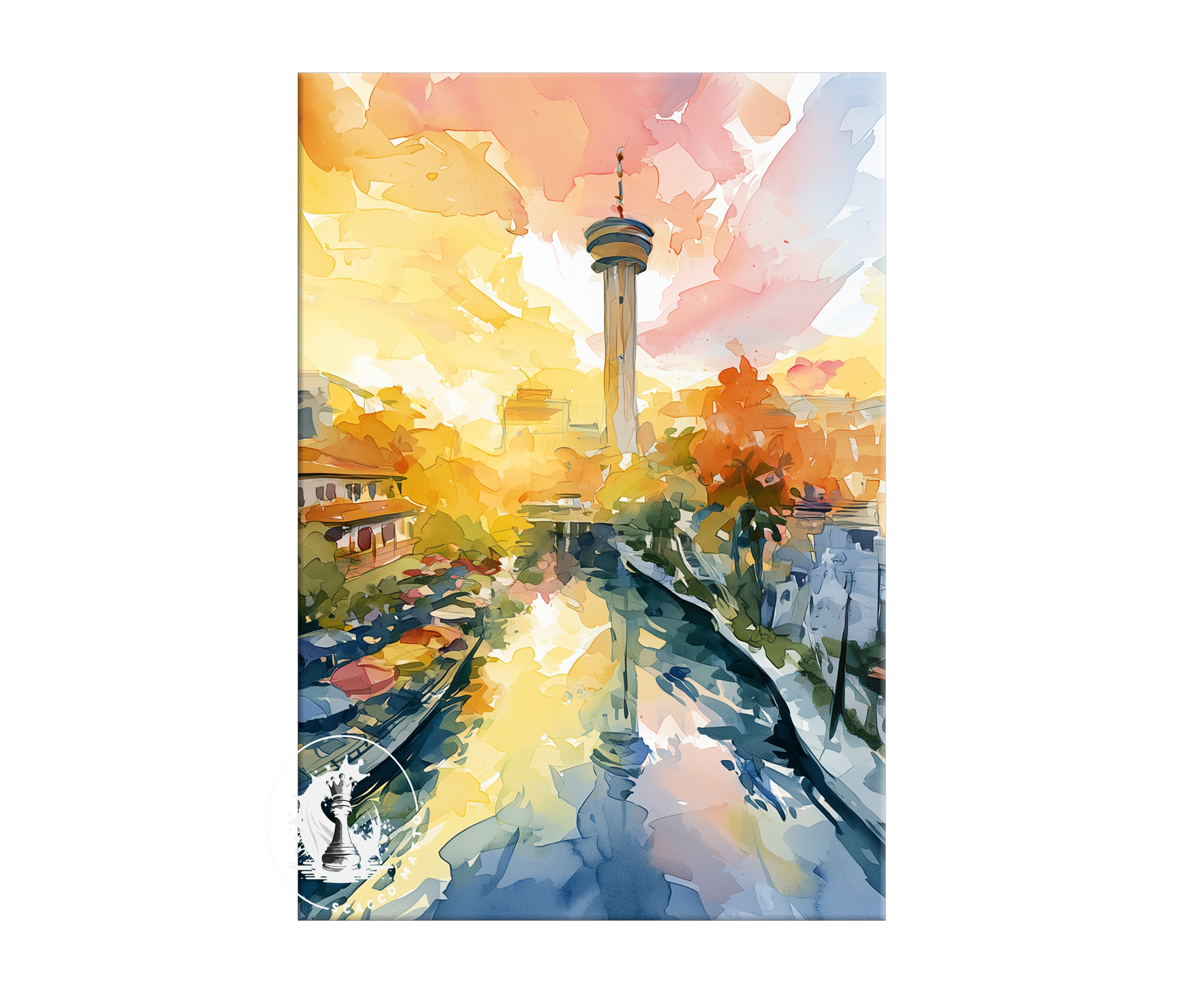san-antonio-river-walk-texas-watercolor-triptych-wall-art-middle-panel.webp
