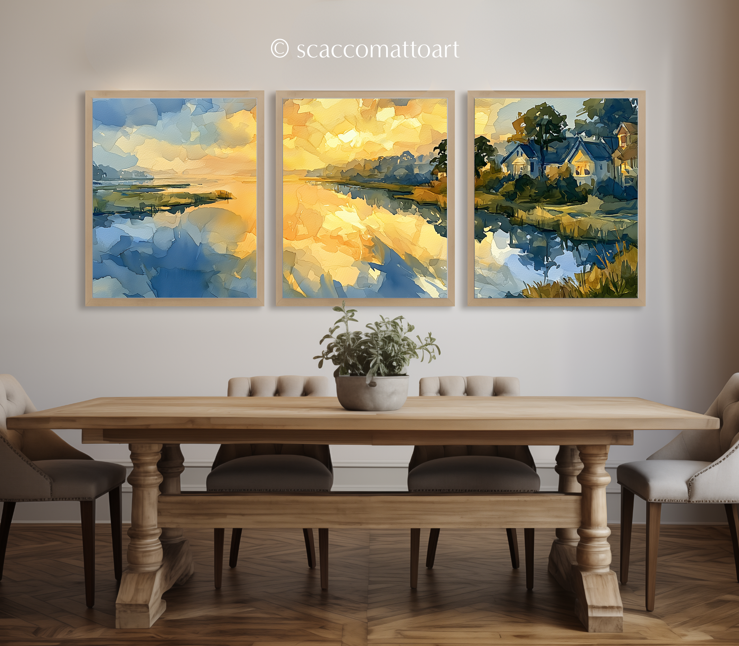 hilton-head-island-marsh-watercolor-triptych-wall-art-dining-room.webp