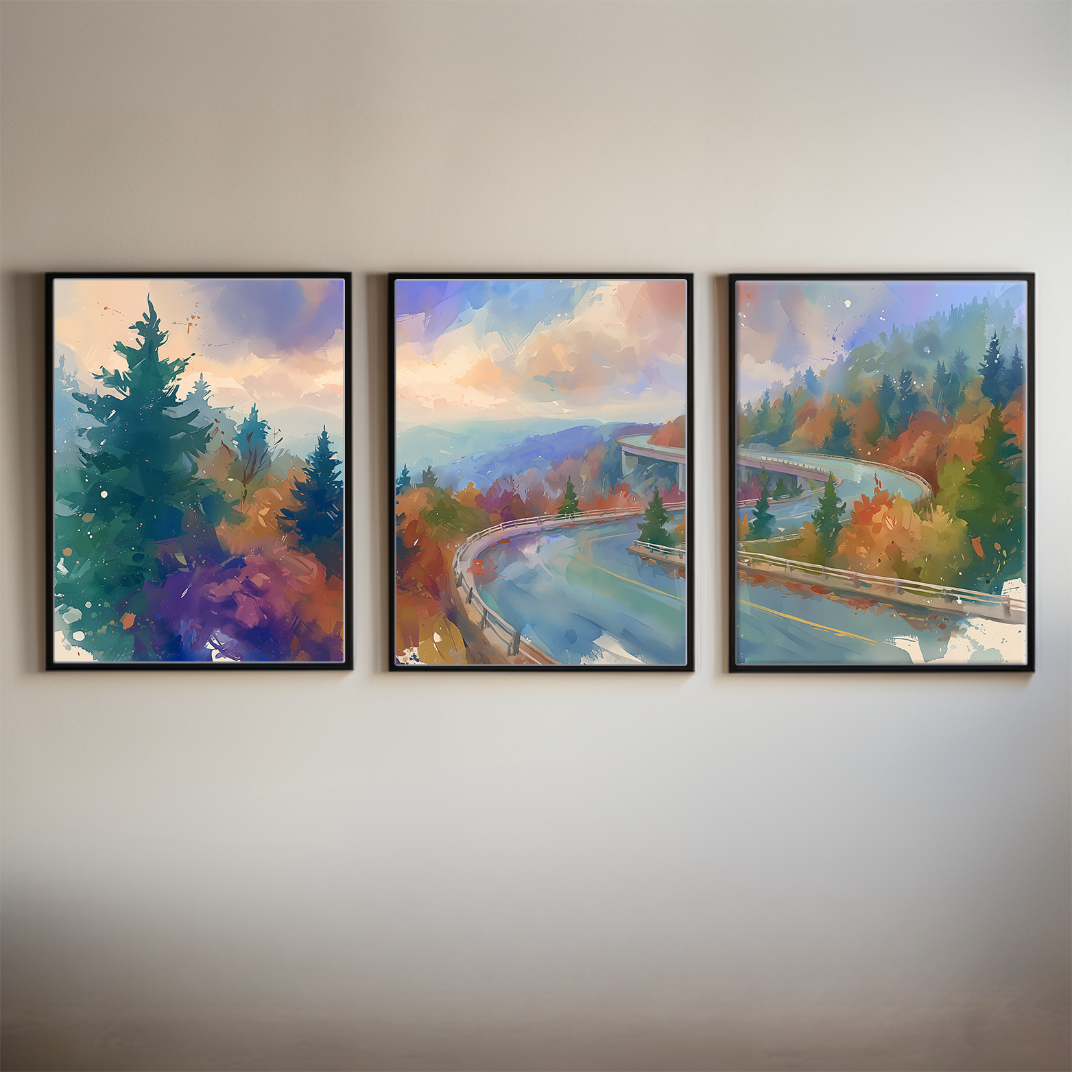 blue-ridge-parkway-autumn-road-north-carolina-watercolor-triptych-wall-art-main-thumbnail.webp