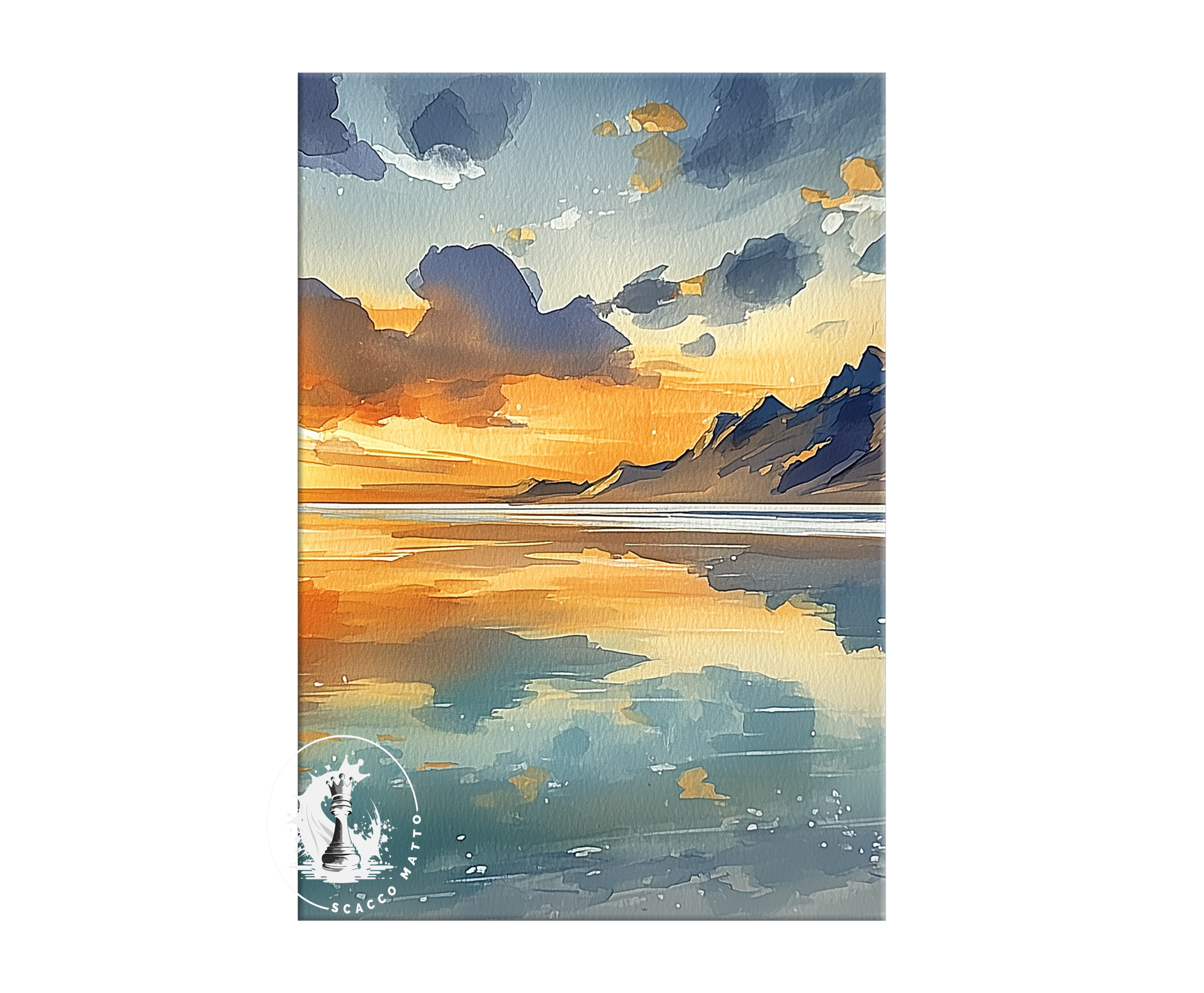 bonneville-salt-flats-sunset-utah-watercolor-triptych-wall-art-middle-panel.webp