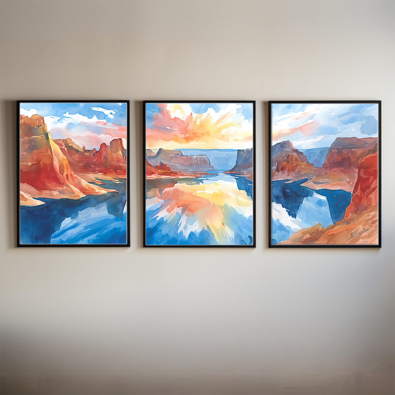 glen-canyon-lake-powell-utah-watercolor-triptych-wall-art-main-thumbnail.webp