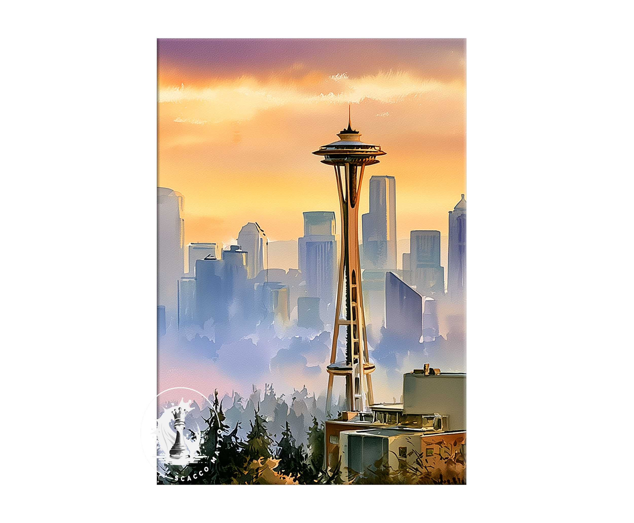 seattle-skyline-washington-watercolor-triptych-wall-art-set-of-3-kerry-park-city-prints-middle-panel.webp