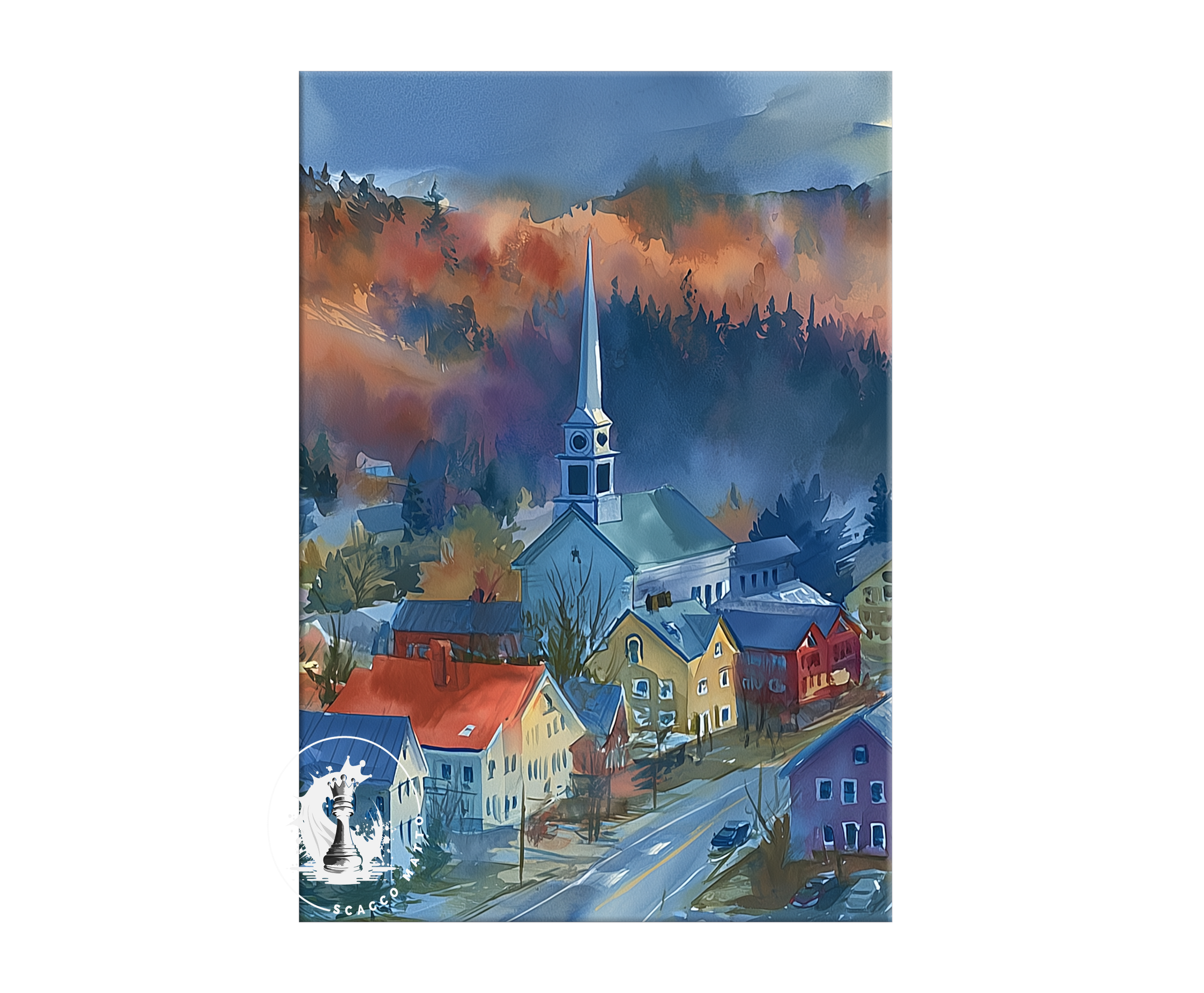 downtown-stowe-vermont-watercolor-triptych-wall-art-left-panel.webp
