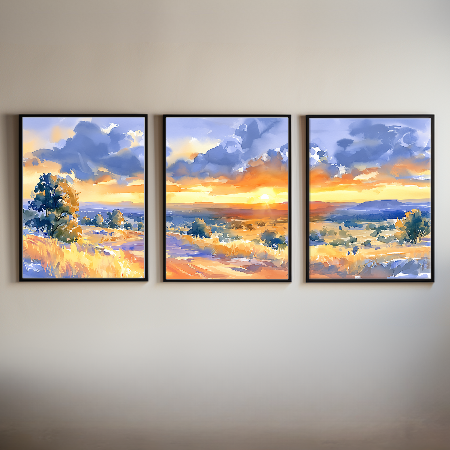 texas-hill-country-open-sky-watercolor-triptych-wall-art-main-thumbnail.webp