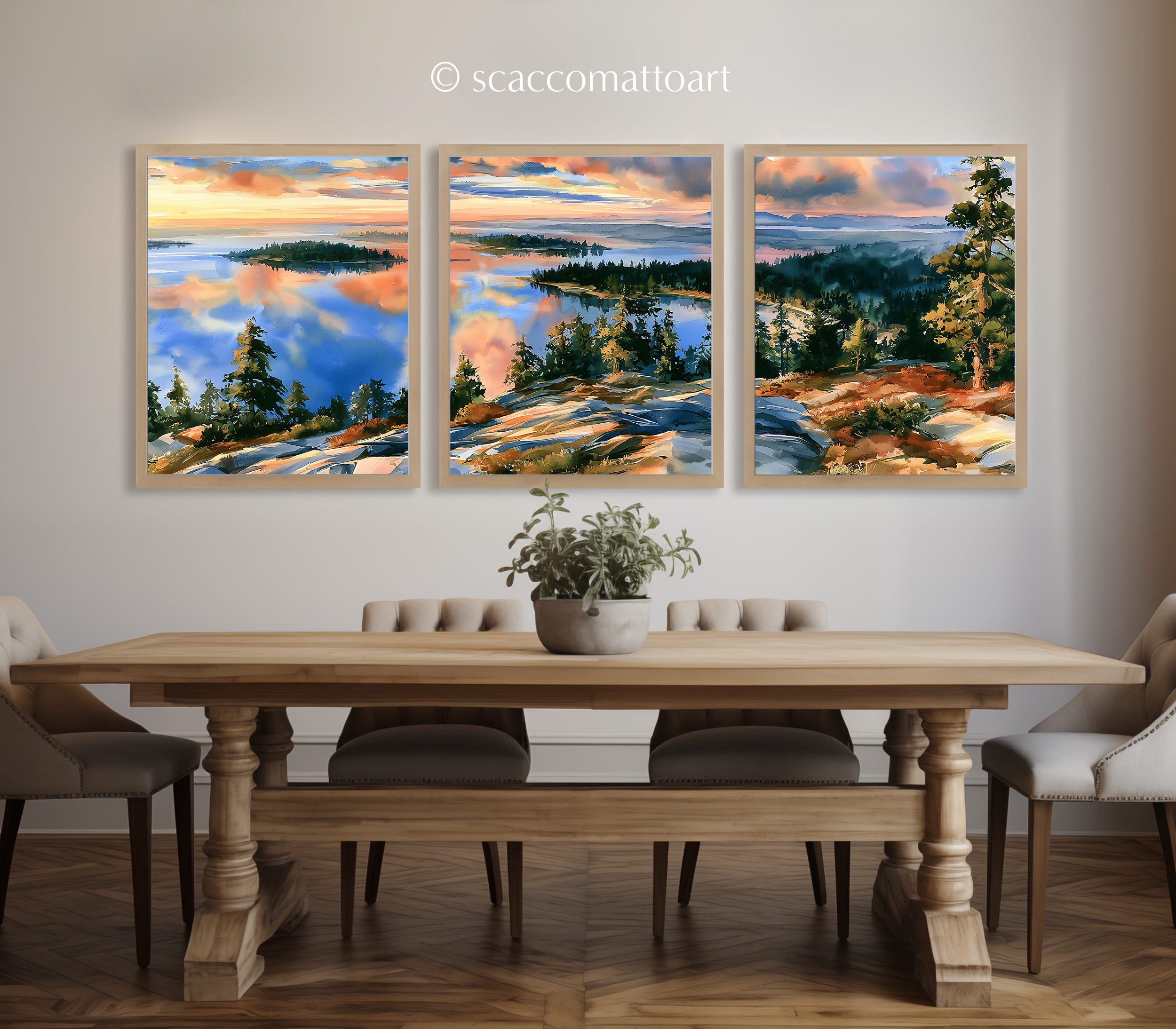 san-juan-islands-washington-pacific-northwest-watercolor-triptych-wall-art-set-of-3-coastal-prints-dining-room.webp