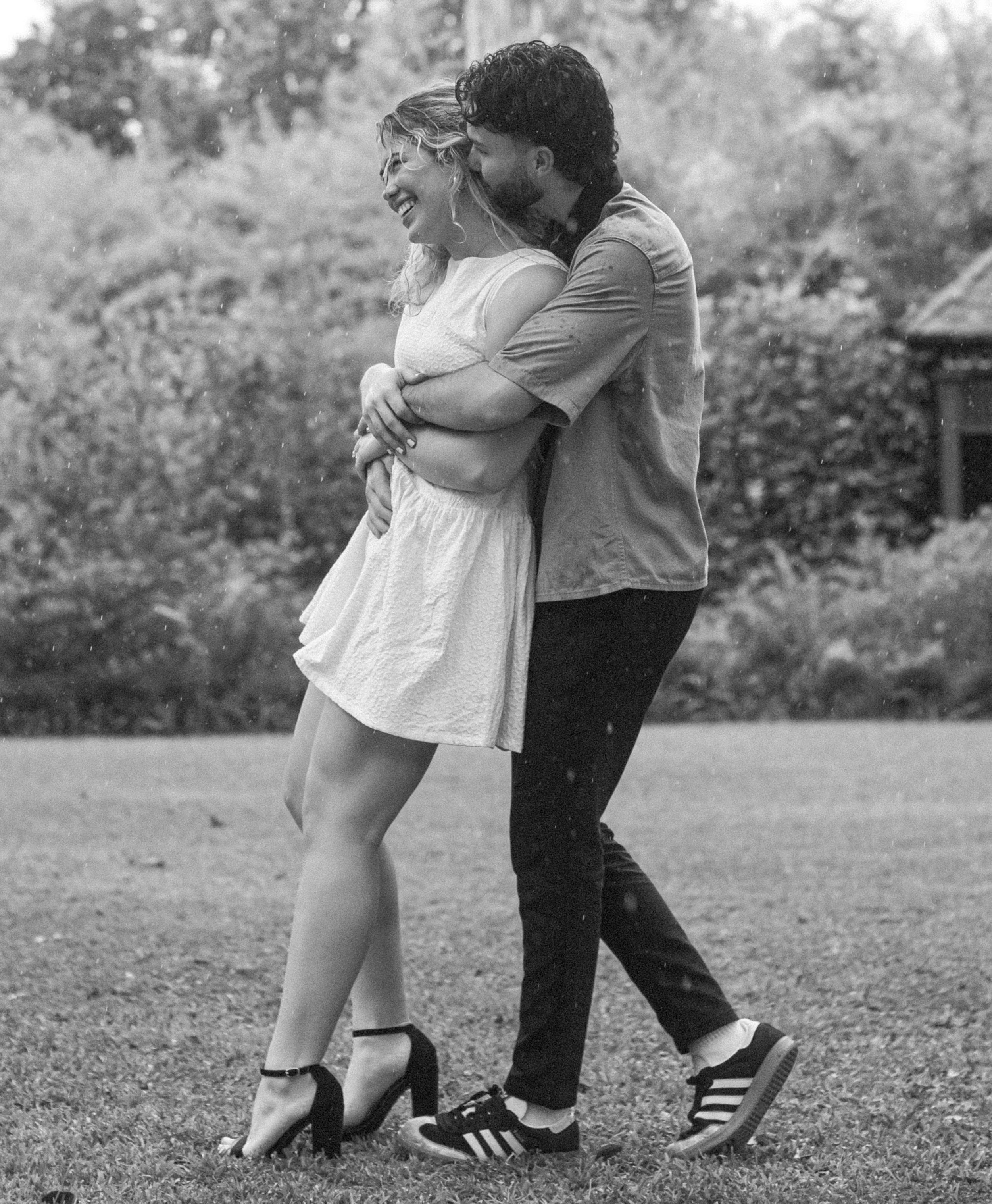 Intimate proposal photos at LongueVue Gardens with Payne & Co. Photography.