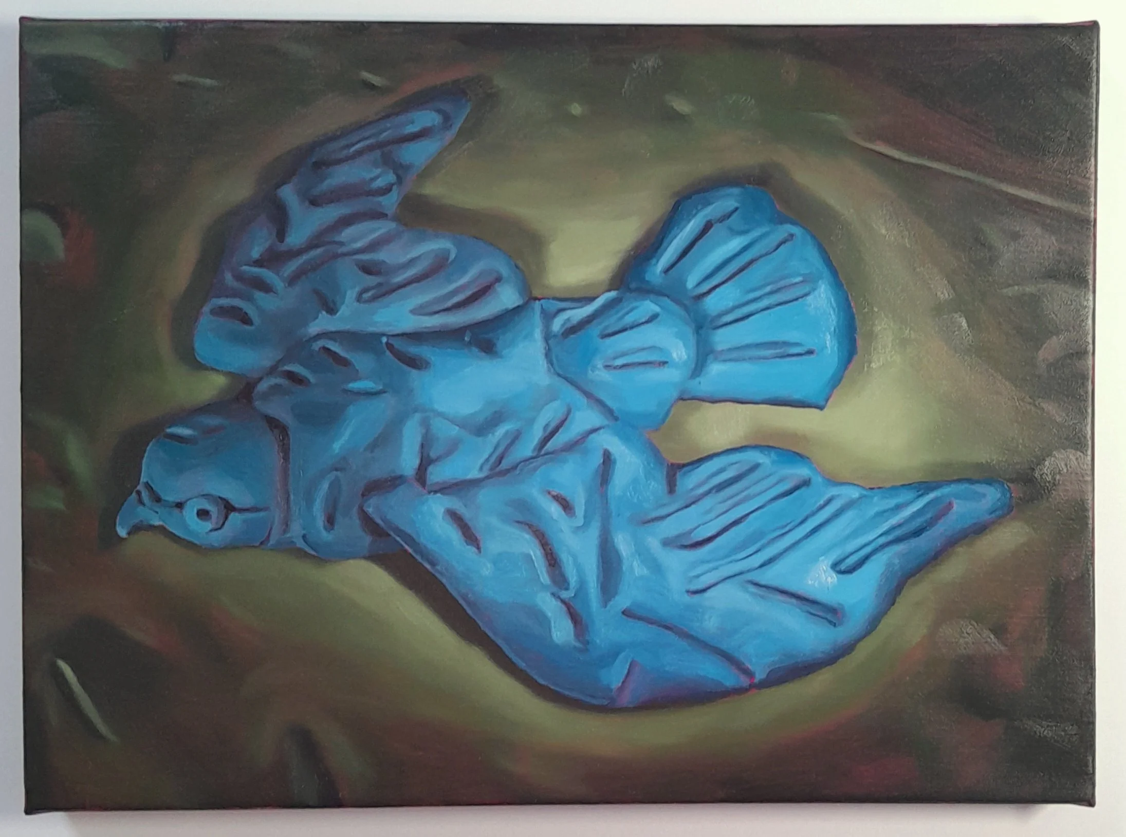 Blue Bird, 2025, Oil on linen, 9 x 12 in