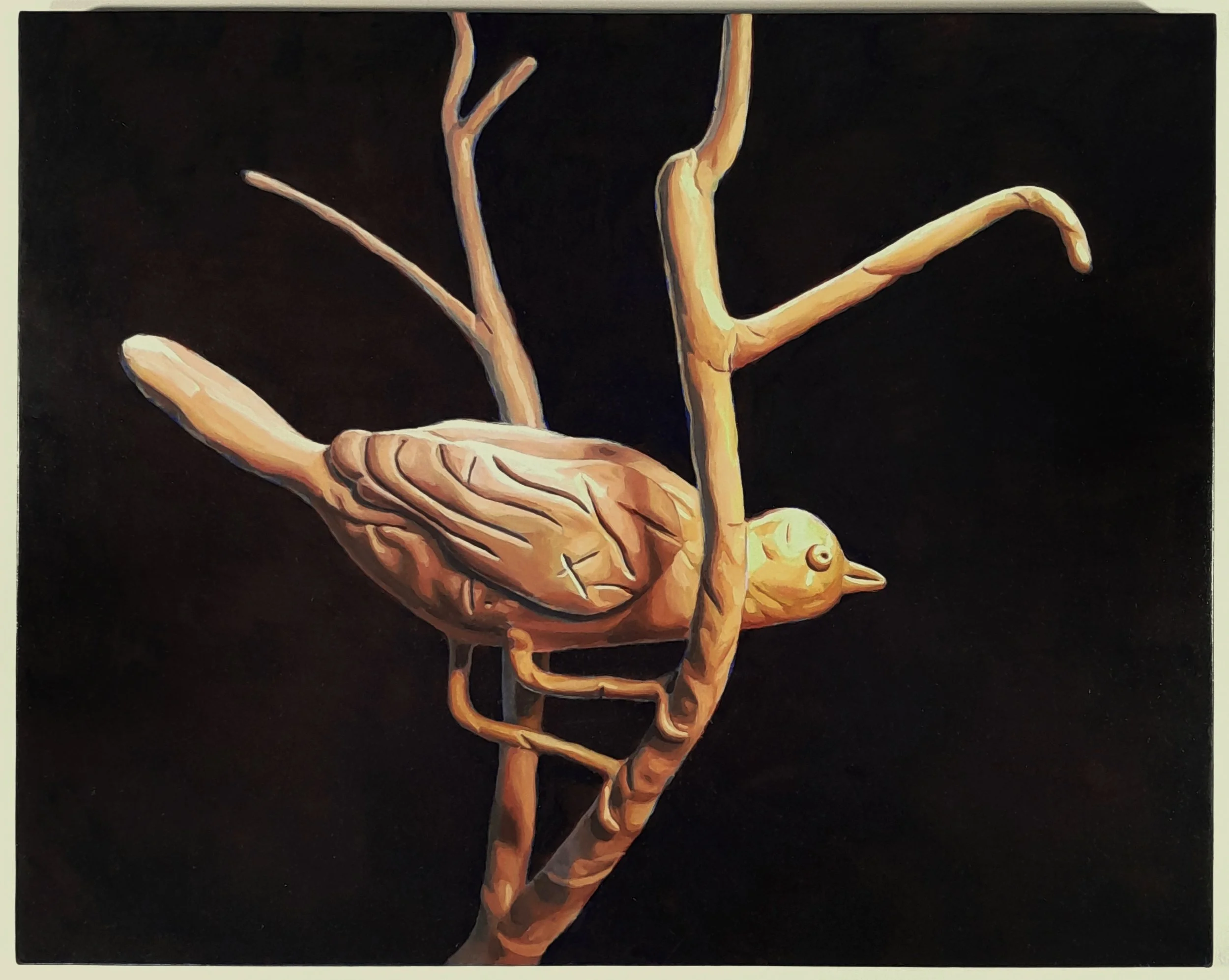 Bird in Tree, 2024, Oil on Linen, 20½ x 26 in