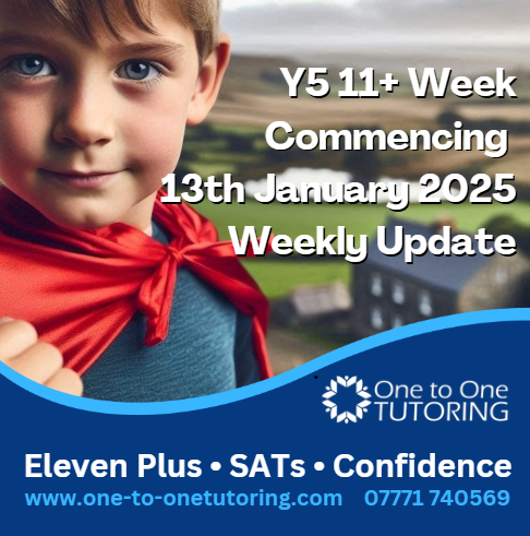 Y5 11+ Week Commencing 13th January - Weekly Update