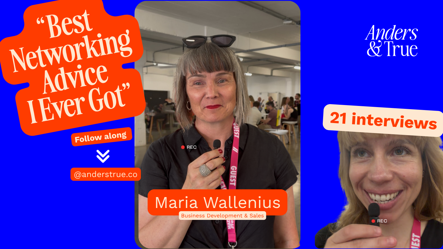 Best networking advice: “talk to people, without fear” – Maria Wallenius