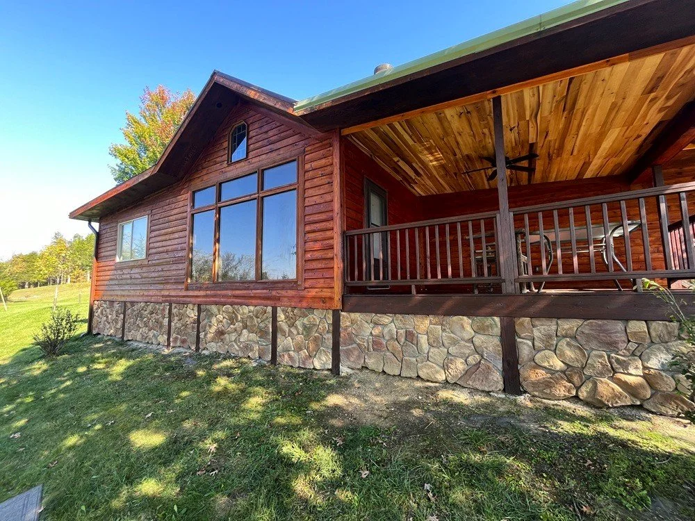 Stained cabin
